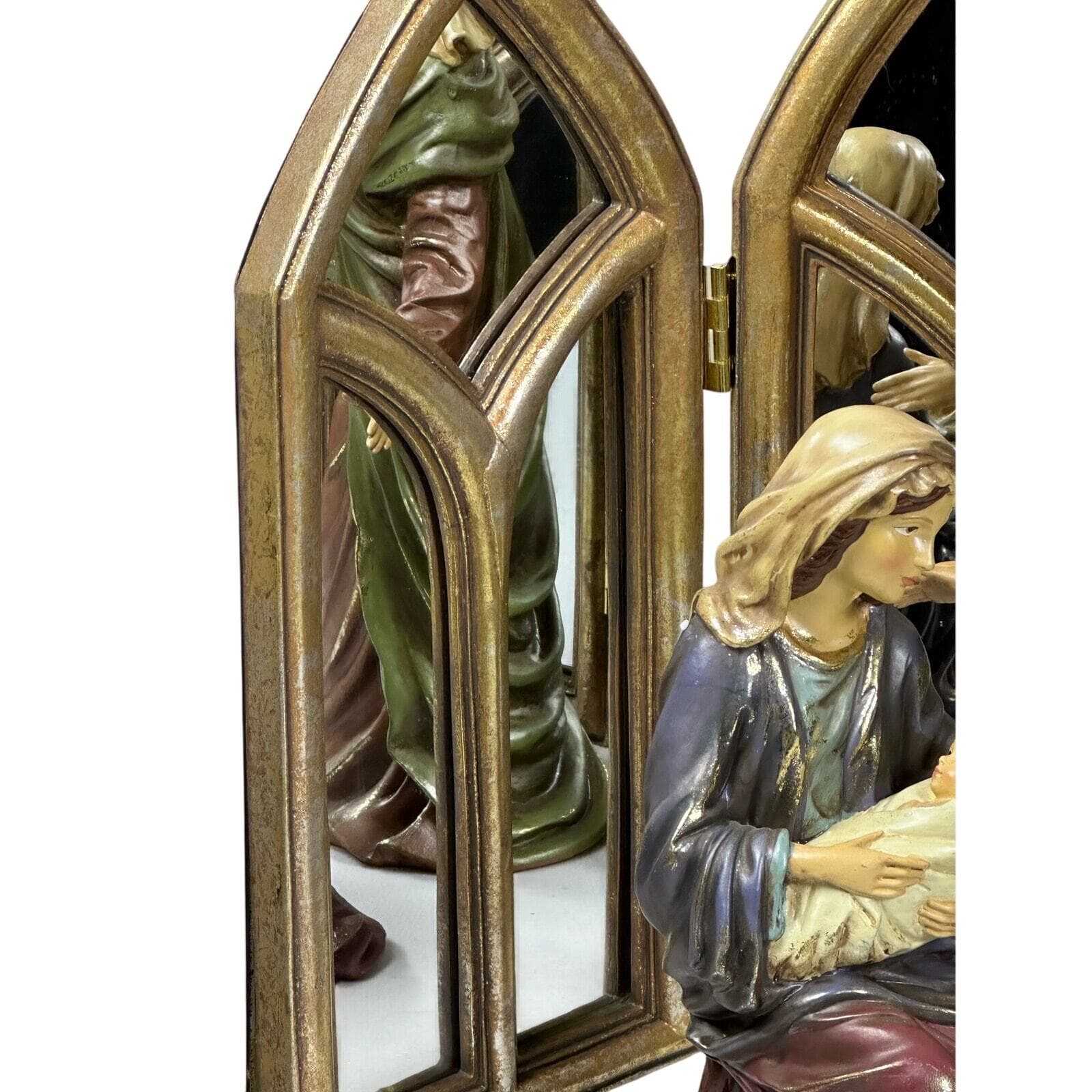 Holy Family Nativity Set Folding Mirror Screen Costco Art #529529 - Thumbnail 13