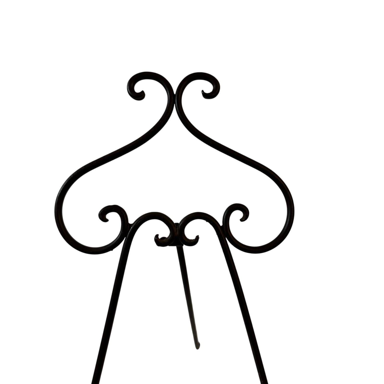 Brown Metal Easel for Picture Frame Cookbook Music Small Art Pieces - Thumbnail 3