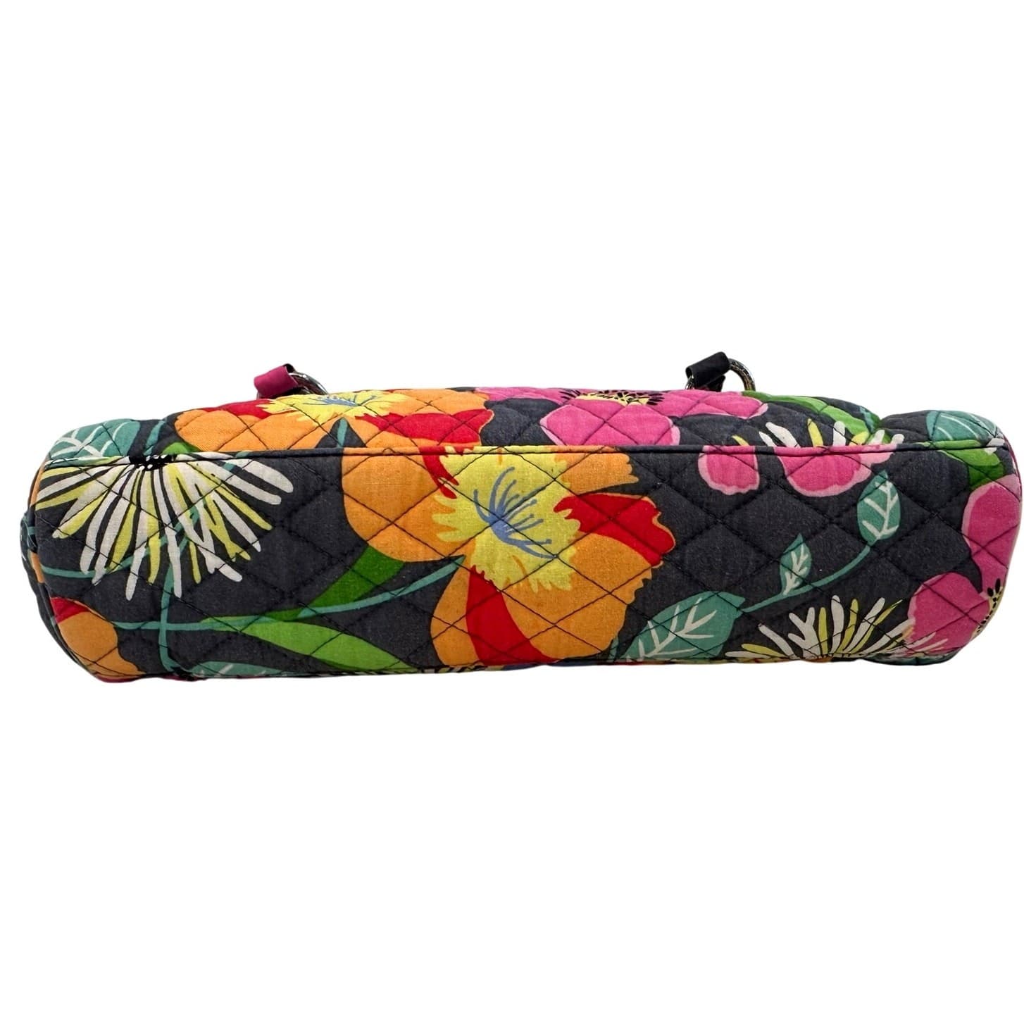 Vera Bradley Retired 'Jazzy Blooms' Purse Bag Double Handle-Nice! - Thumbnail 6