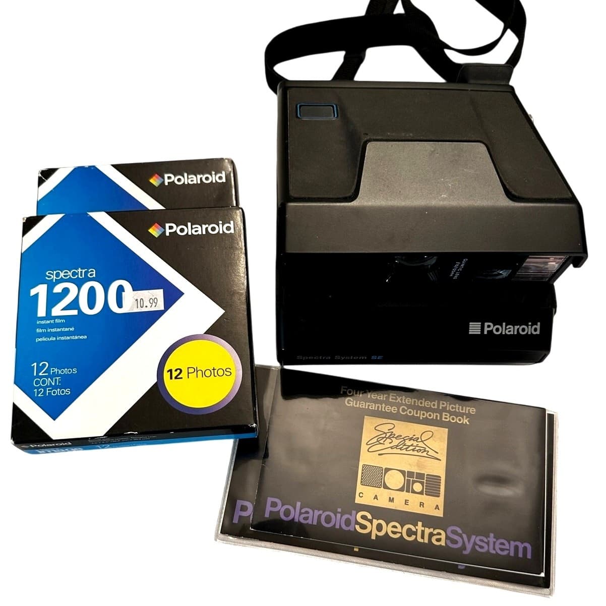Polaroid Spectra System SE Vintage Instant Camera w/2 Packs of Film - Thumbnail 3