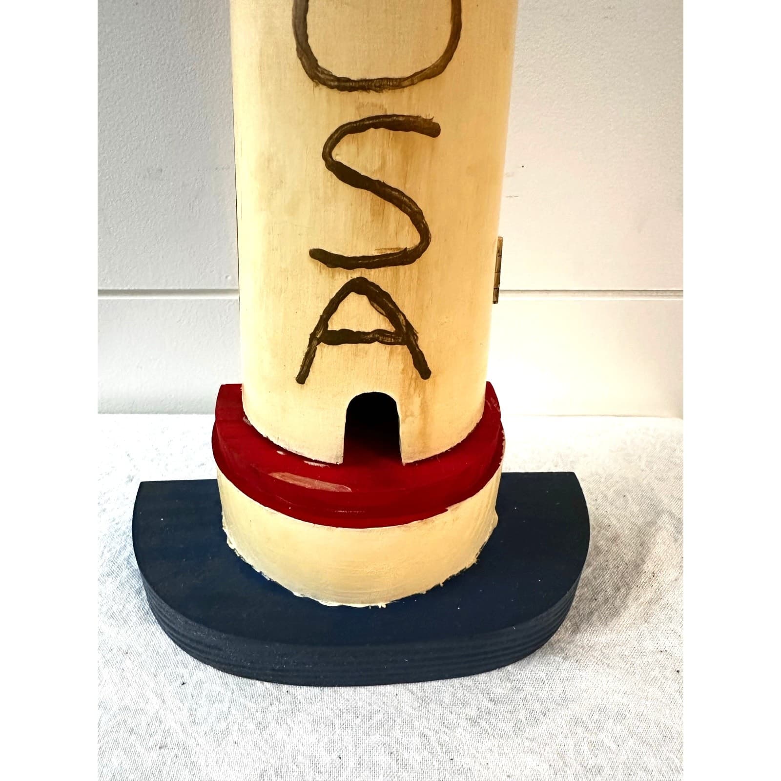 Wooden Crafted Vintage USA Light House Wall Hanging Key Holder - Thumbnail 6
