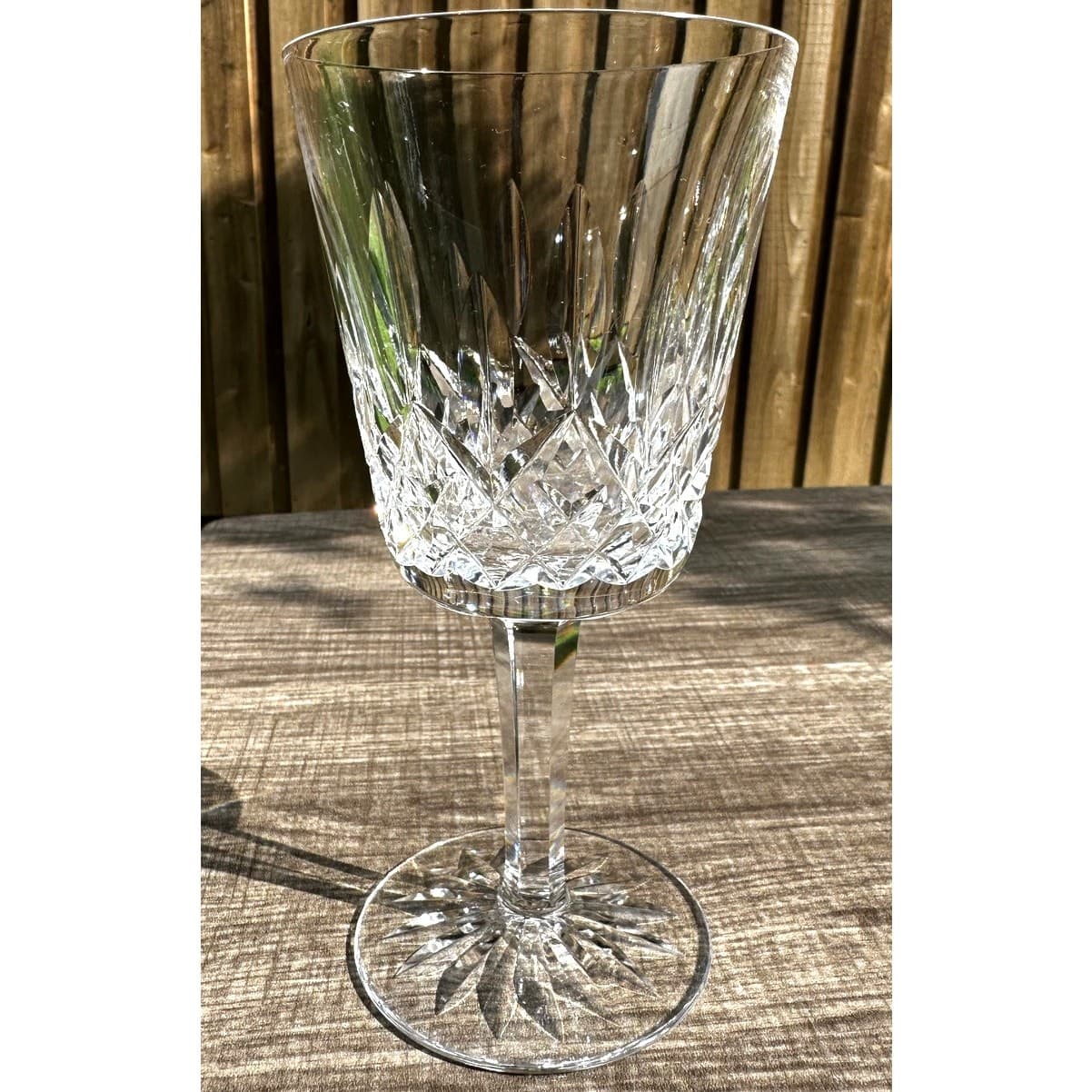 Waterford Crystal Lismore Vintage Ireland 6 7/8" Water Goblet-Excellent - Thumbnail 3