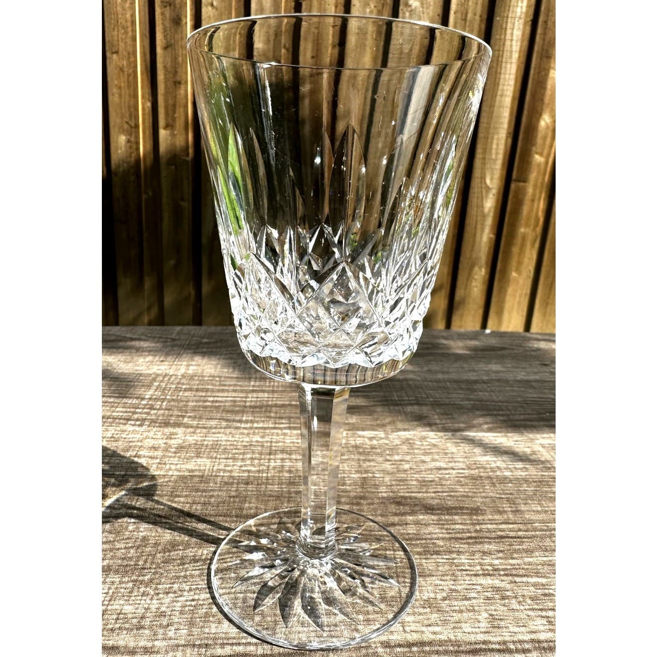Waterford Crystal Lismore Vintage Ireland 6 7/8" Water Goblet-Excellent - Thumbnail 5