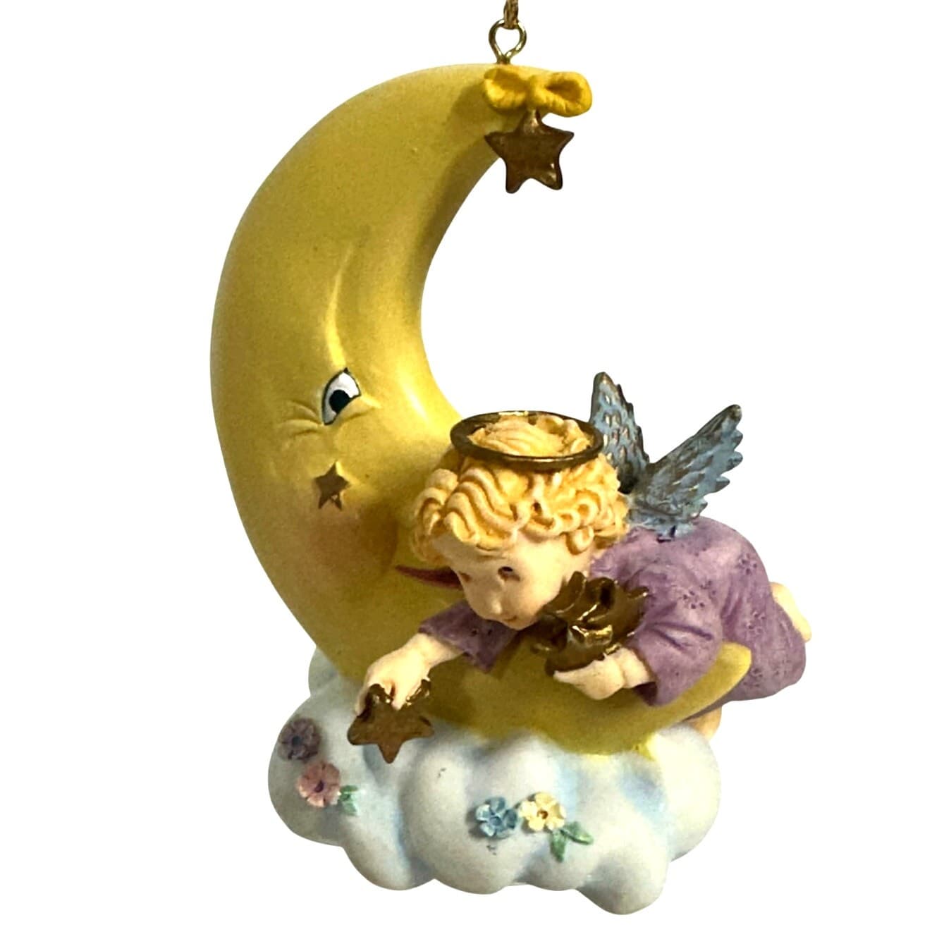 Bradford Editions 7 Angel Children & Moon Ornaments 1998 1999 - Thumbnail 6