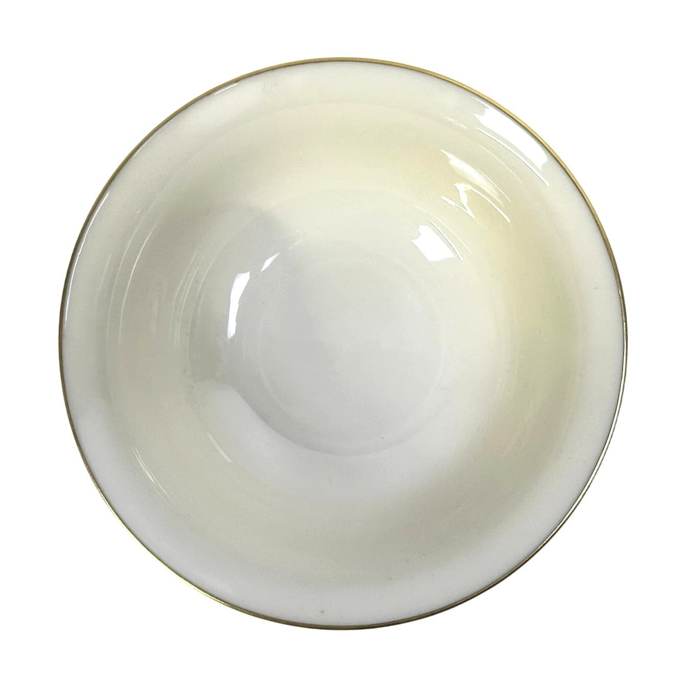Lenox Porcelain Early 20th Century c. 1900-1930 Ivory Gold Rim 5 1/8" Bowl-Rare - Thumbnail 2