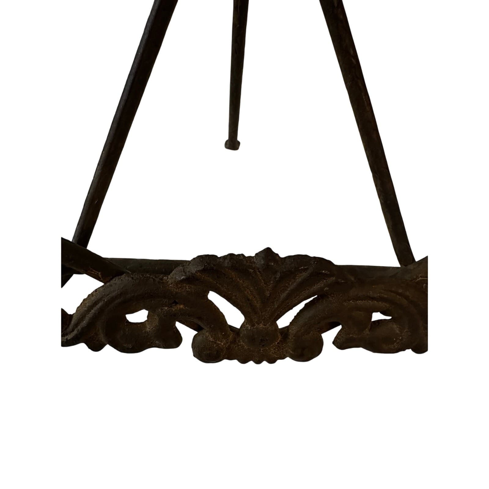 Pair of Brown Natural Finish Iron Easels Picture Frame Cookbook Music Small Art - Thumbnail 4