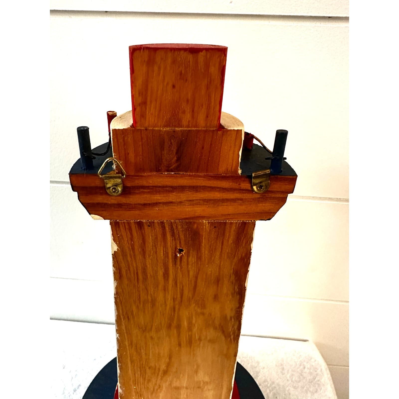 Wooden Crafted Vintage USA Light House Wall Hanging Key Holder - Thumbnail 7