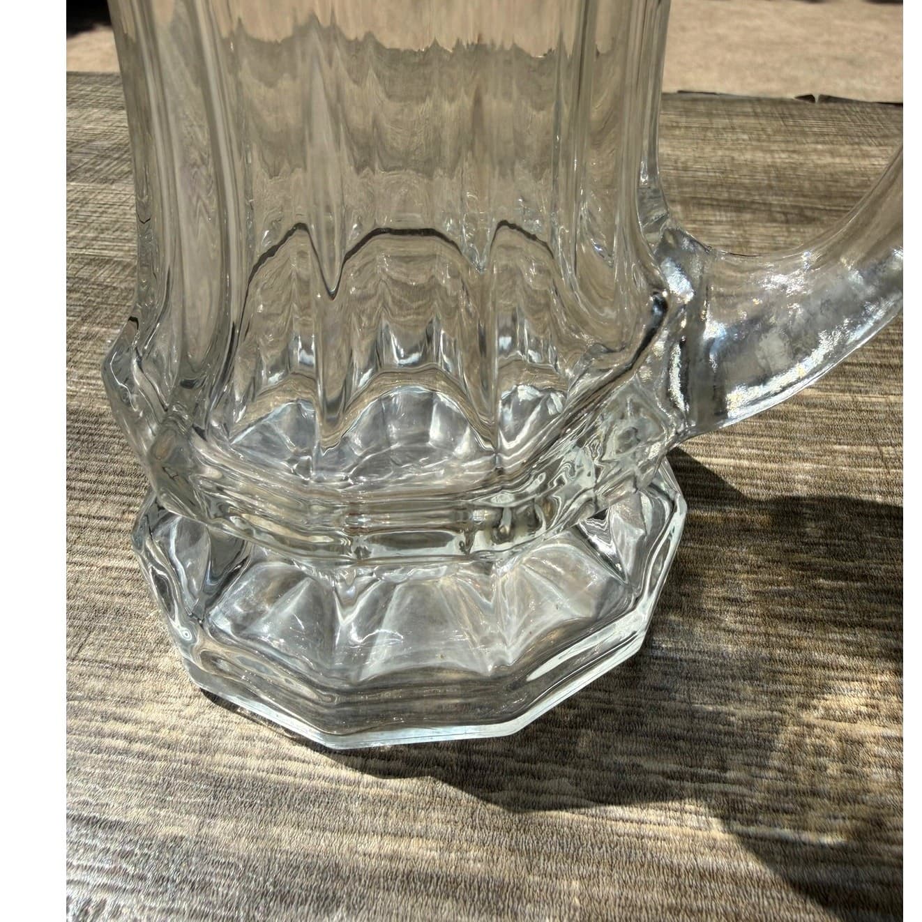 WMF Clear Glass Vintage 5.75" Pedestal Mugs Footed Tankards Barware -Set of 4 - Thumbnail 5