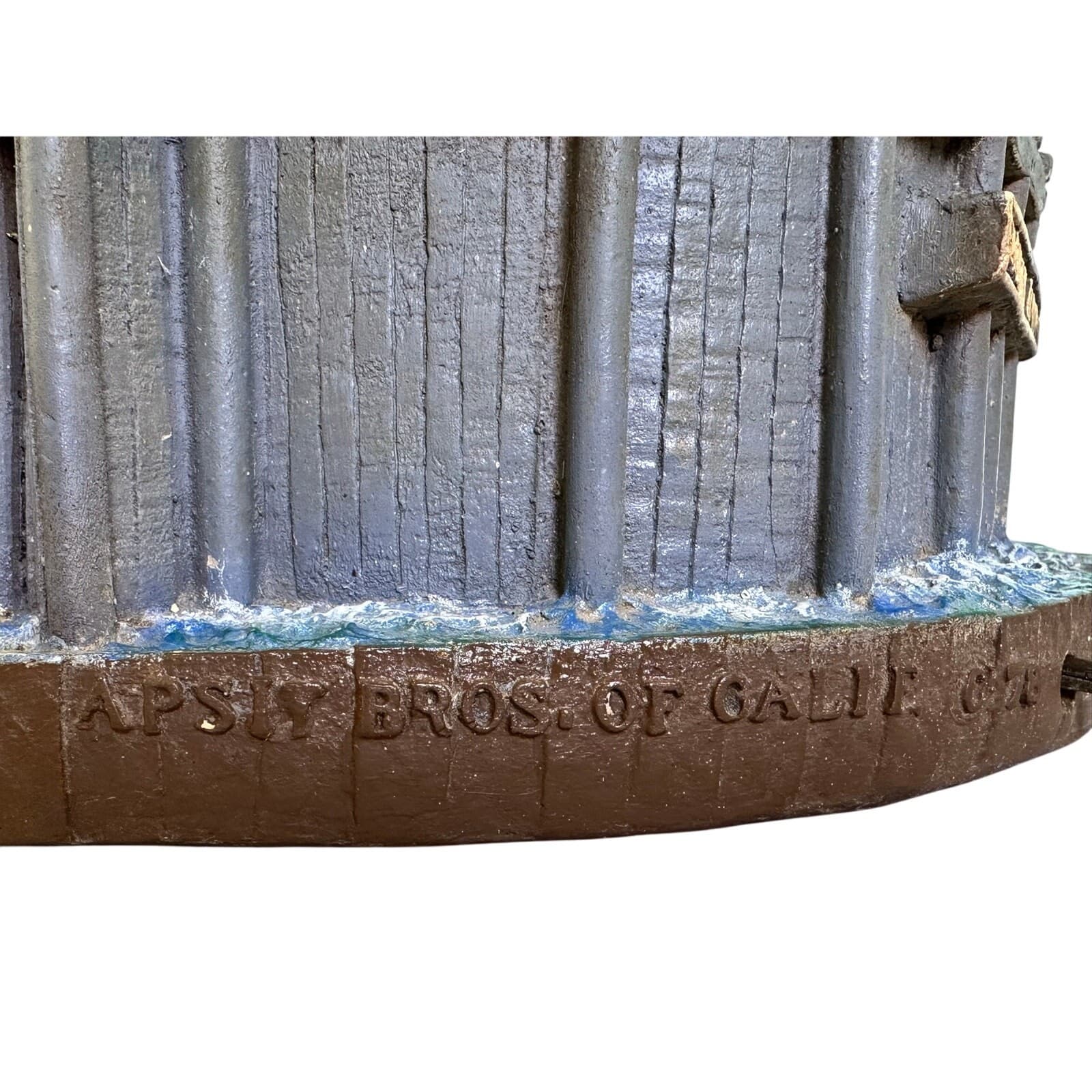 APSIT Brothers 1978 Garretts Landing Boat House Lighthouse Lamp Vintage - Thumbnail 8