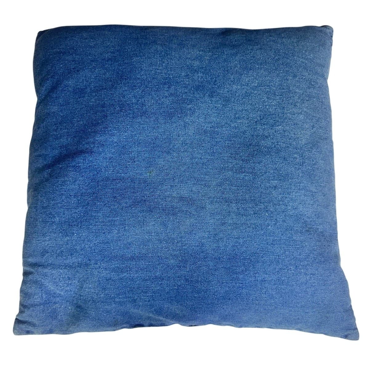Unique One-Of-A-Kind Backside Two Pocket Denim Blue Jean Fun 17x17 Throw Pillow - Thumbnail 2
