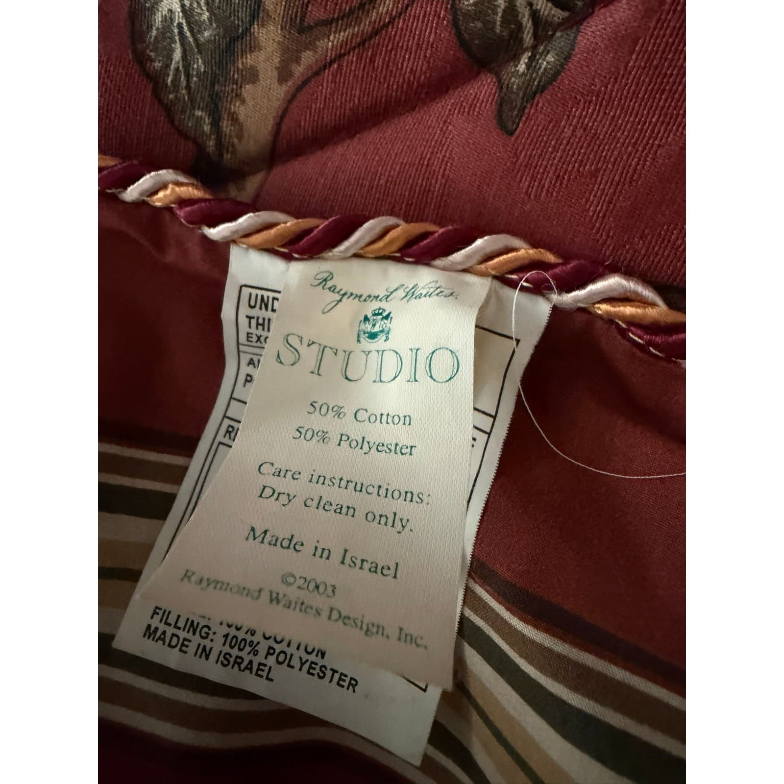 Raymond Waites 2003 Studio King Comforter Monkey Tropical Botanical Floral 4-PCS - Thumbnail 16
