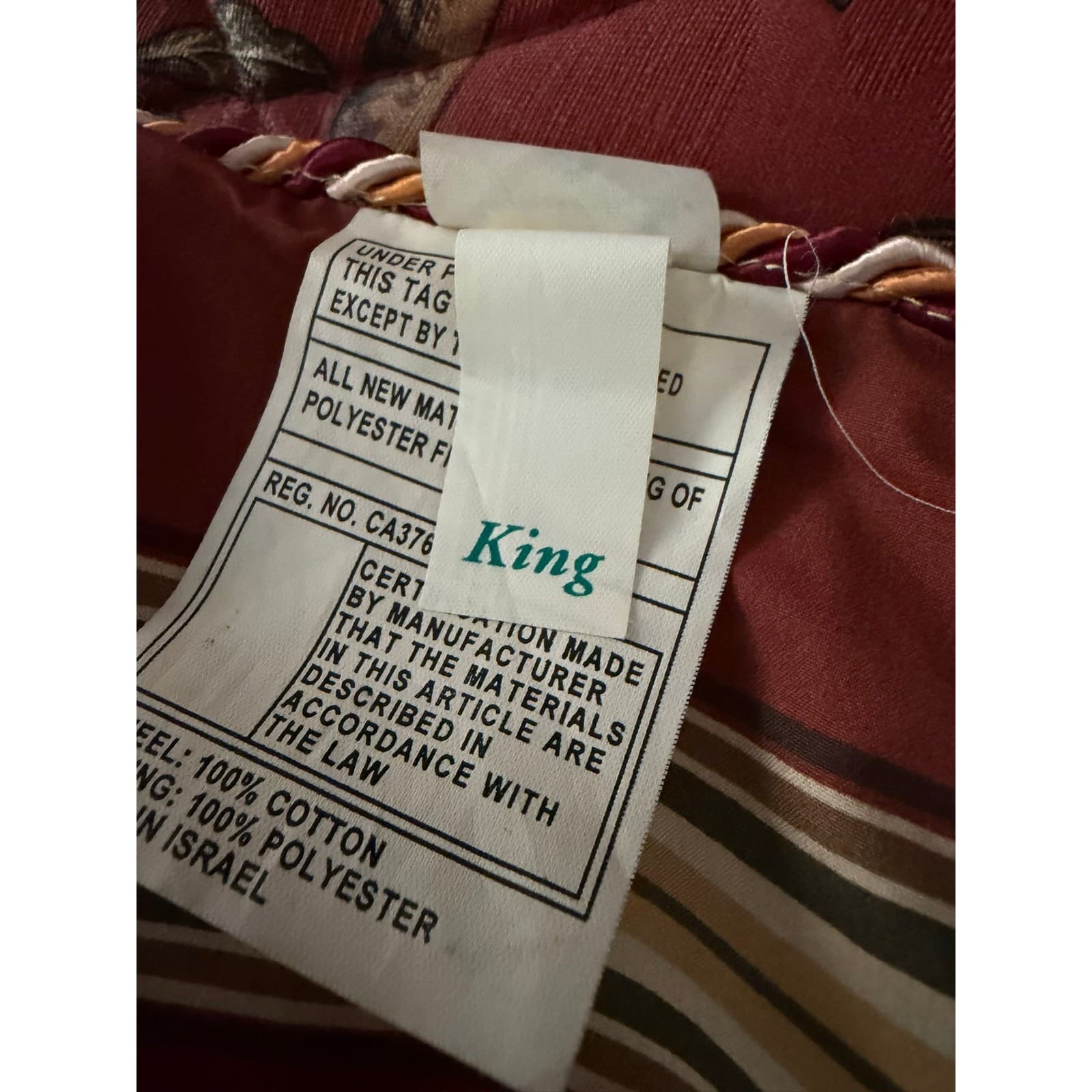 Raymond Waites 2003 Studio King Comforter Monkey Tropical Botanical Floral 4-PCS - Thumbnail 15