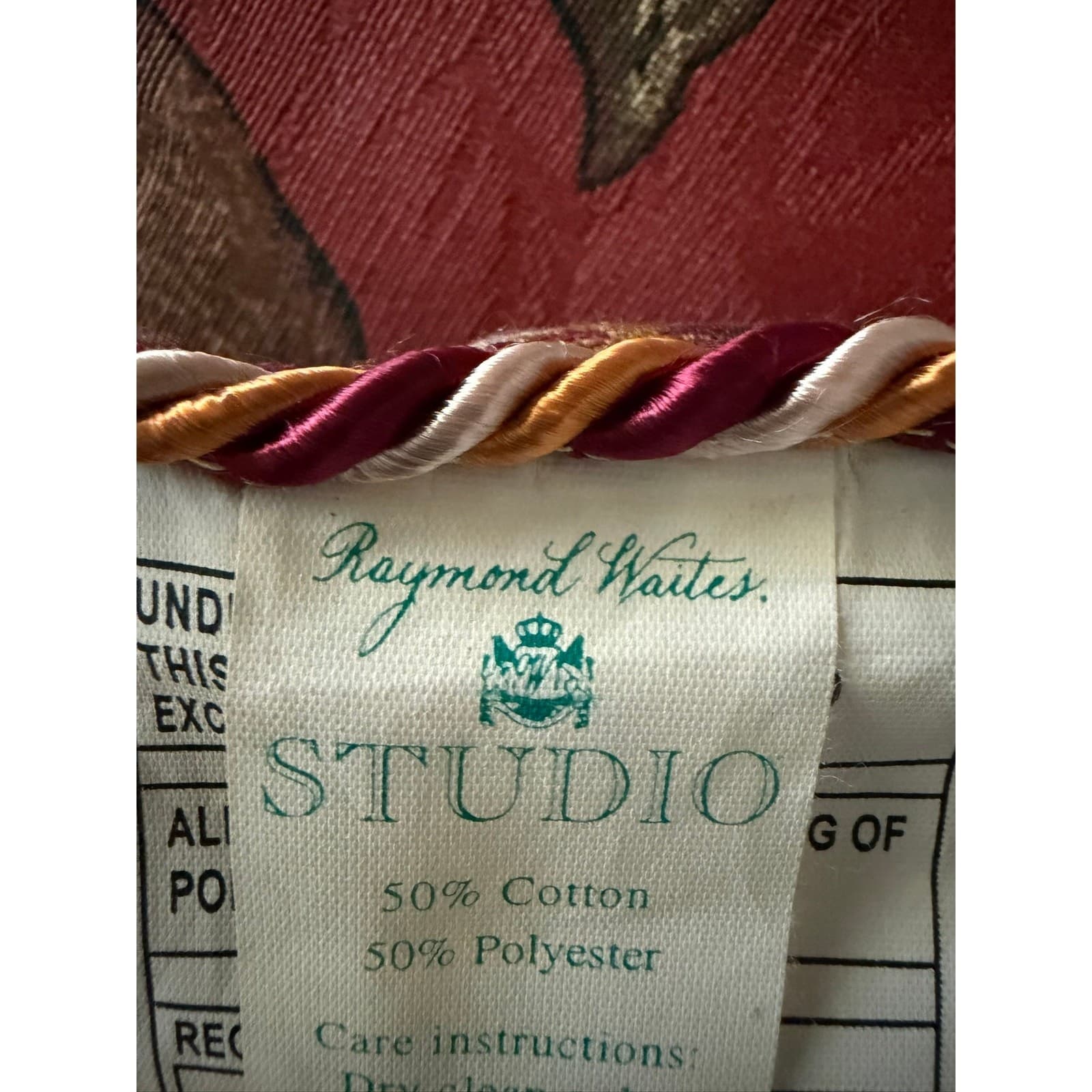 Raymond Waites 2003 Studio King Comforter Monkey Tropical Botanical Floral 4-PCS - Thumbnail 6