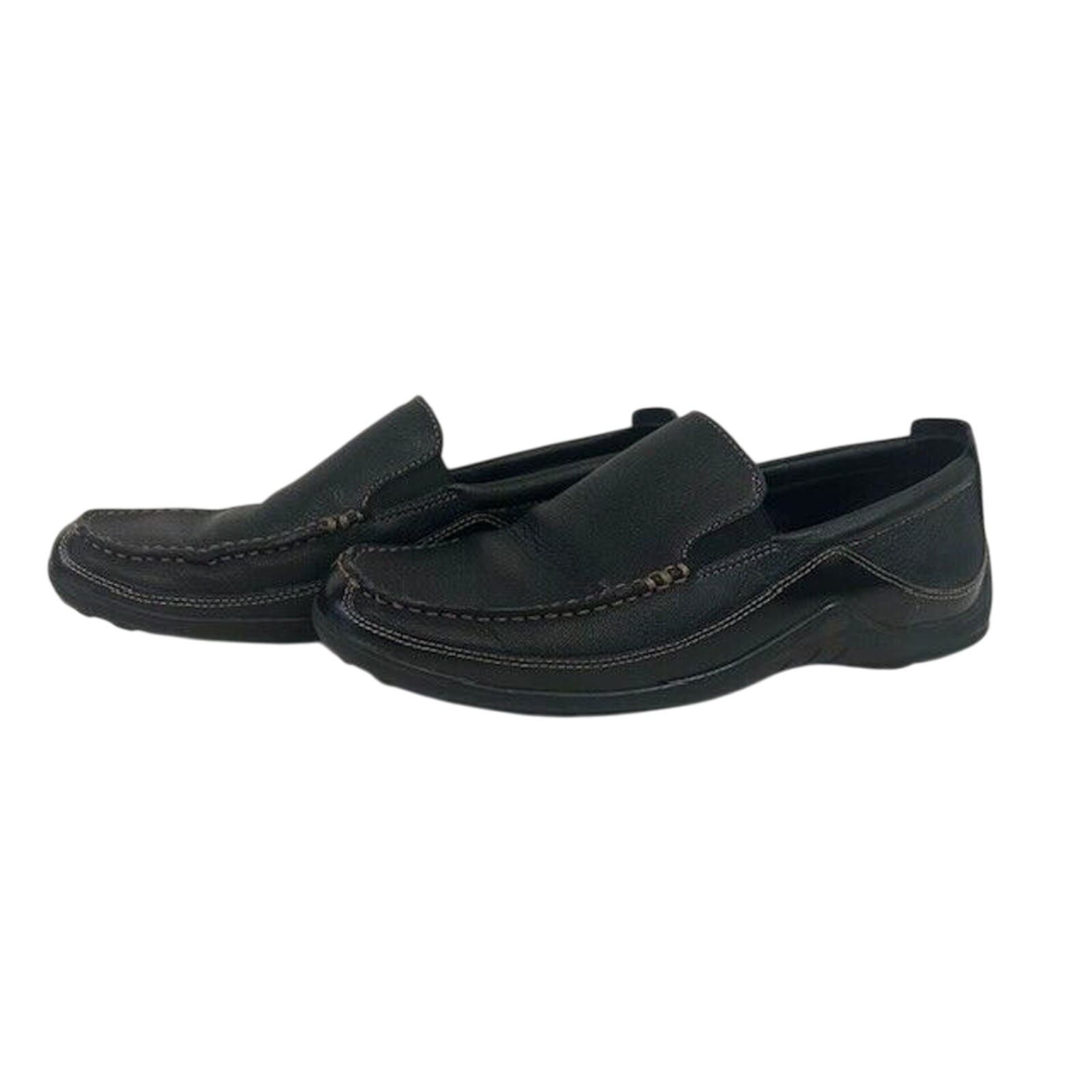Cole Haan C03557 Men's Tucker Venetian Black Leather Loafers- Size 8M - Thumbnail 6