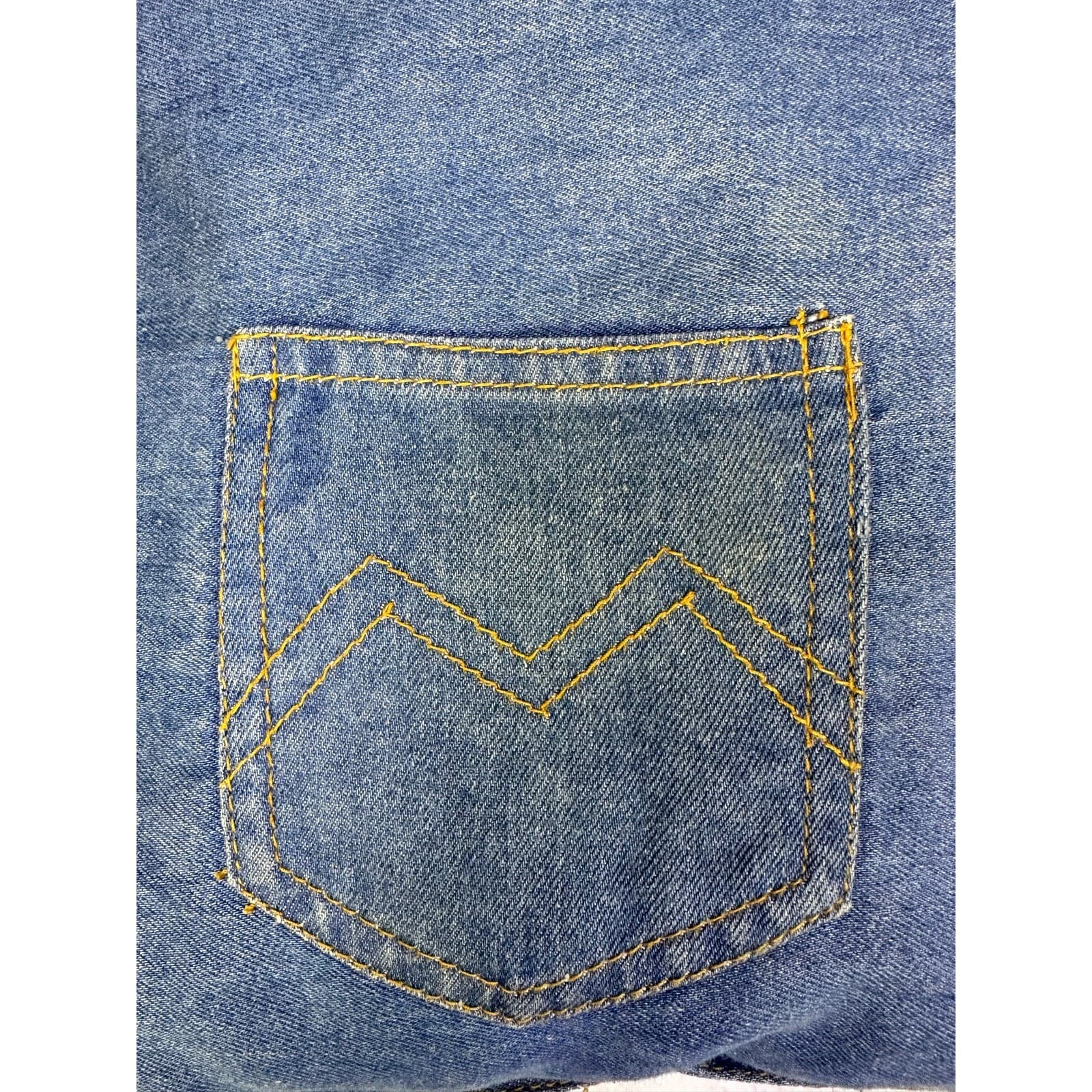 Unique Embellished Denim Jean Casual Fun 17x17 Throw Pillow w/Faux Snaps Pocket - Thumbnail 3