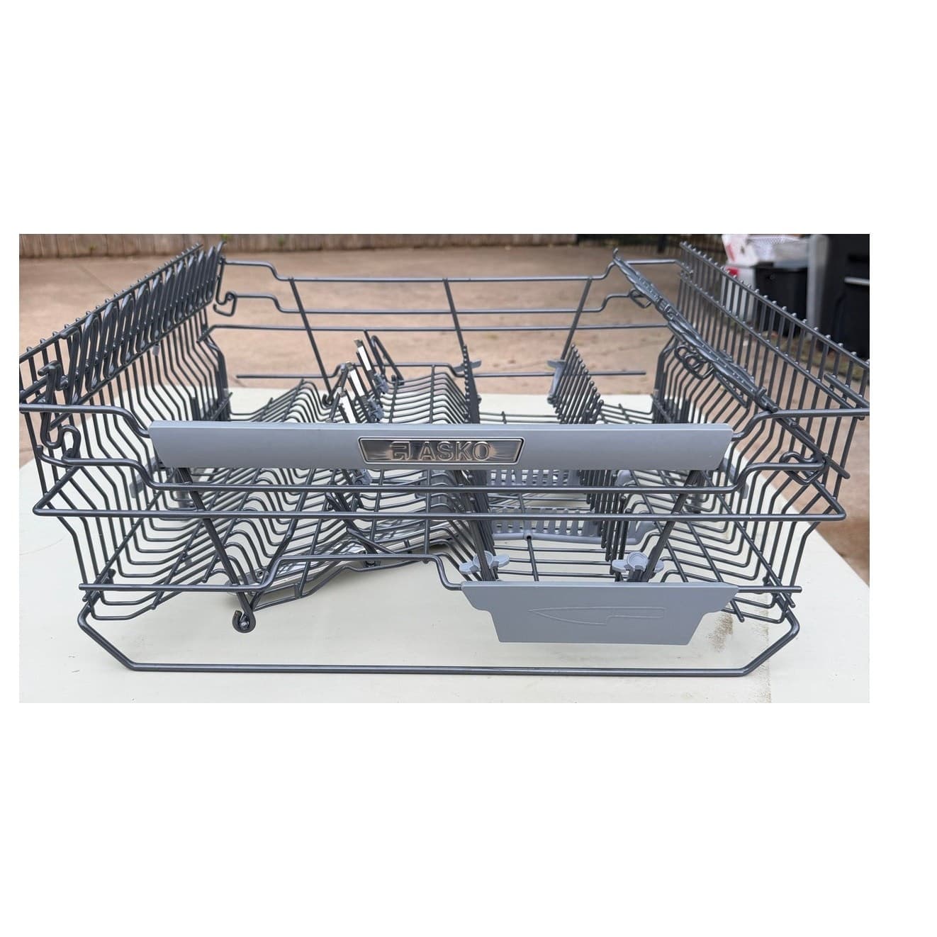 ASKO Dishwasher Upper Rack Assembly OEM DBI675THXXLS.U w/ Spray Tube - Thumbnail 2