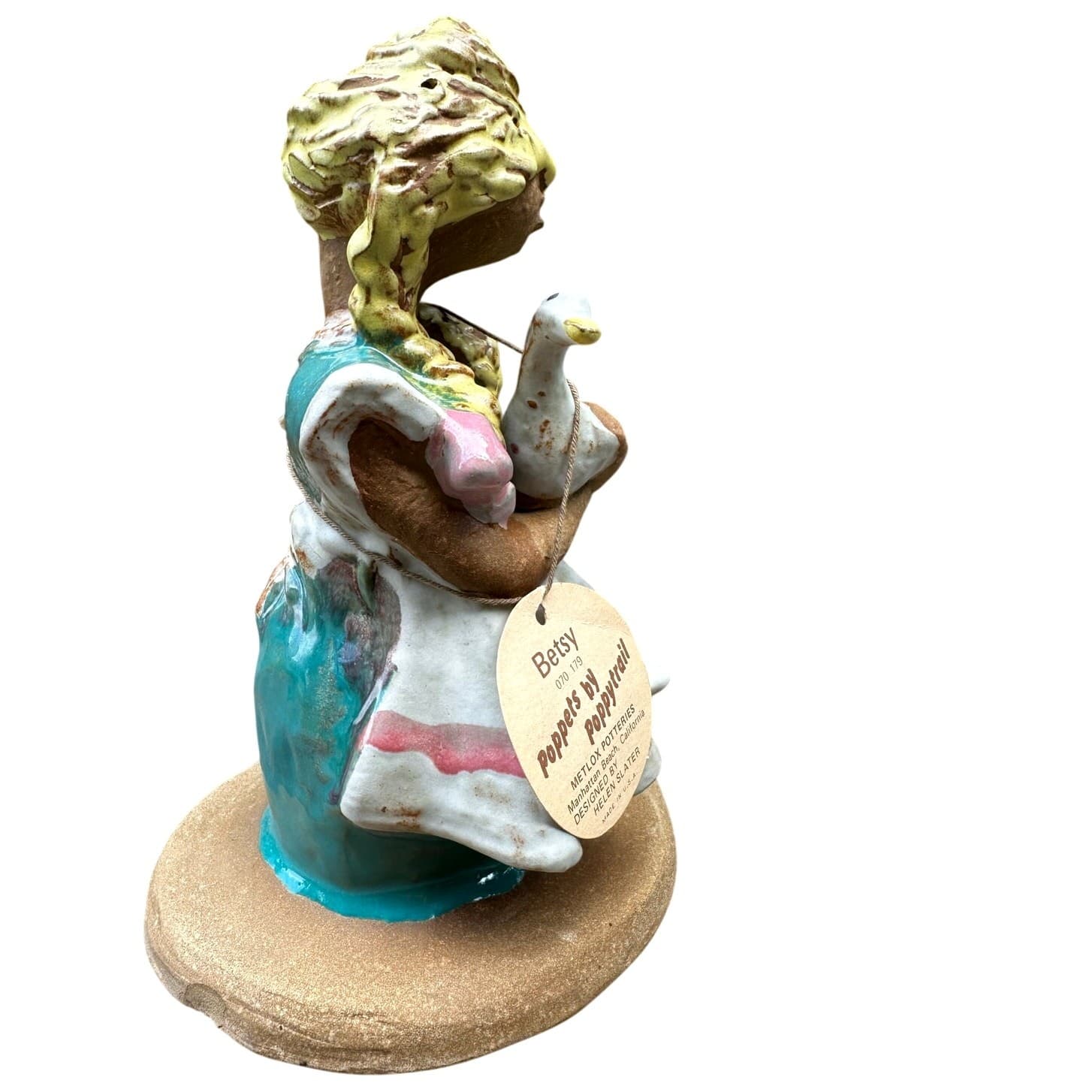 'Betsy the Goose Girl' from Poppets by Poppytrail, Helen Slater Metlox Pottery - Thumbnail 6