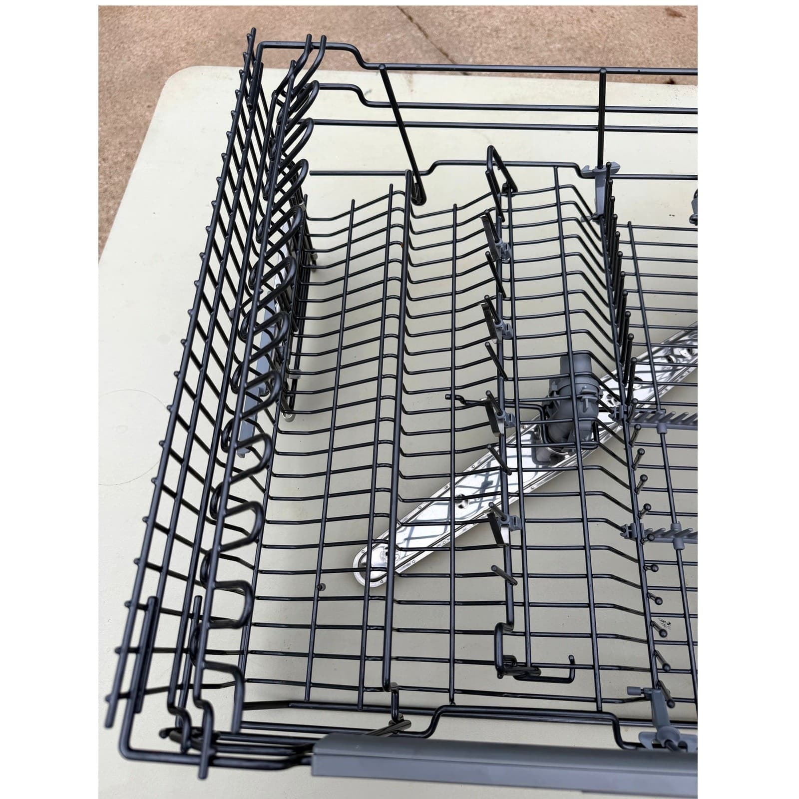 ASKO Dishwasher Upper Rack Assembly OEM DBI675THXXLS.U w/ Spray Tube - Thumbnail 5