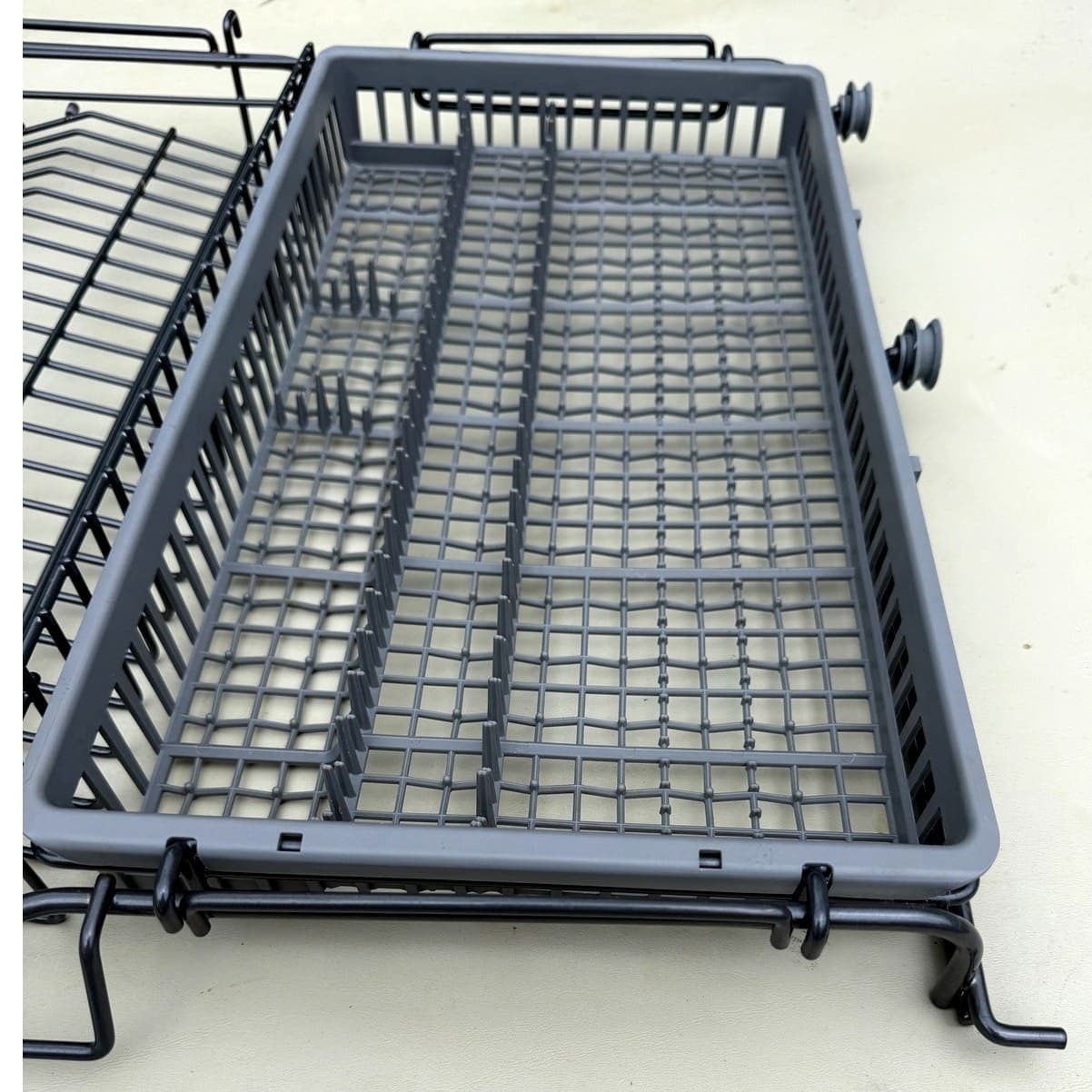 ASKO Dishwasher 3rd Rack Cutlery Tray OEM DBI675THXXLS.U Gray Silverware Rack - Thumbnail 4