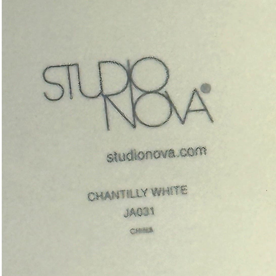 'Chantilly White Graphic' Studio Nova Embossed 9" Serving Pitcher - Thumbnail 7