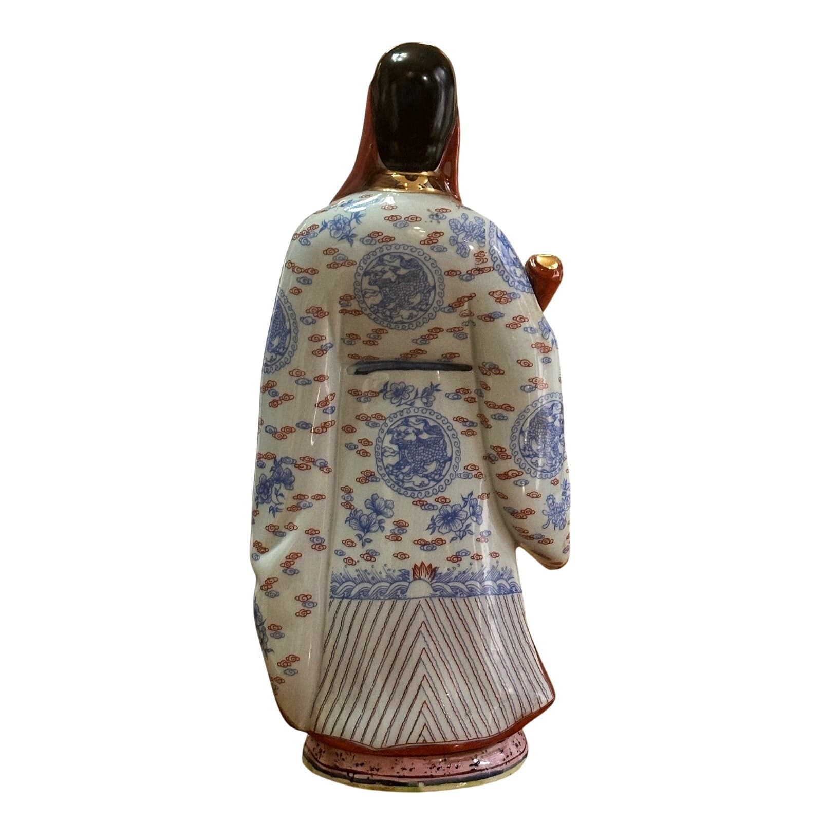 Fu Jupiter Sanxing Chinese God Late 20th Century 12.5" Porcelain Figurine - Thumbnail 3