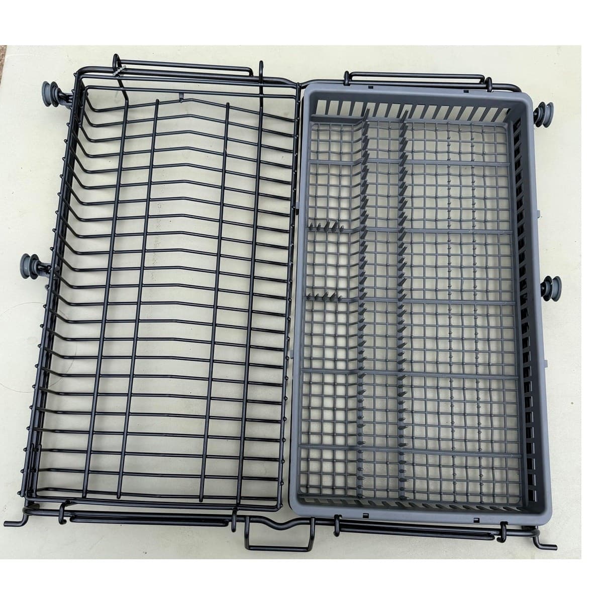ASKO Dishwasher 3rd Rack Cutlery Tray OEM DBI675THXXLS.U Gray Silverware Rack - Thumbnail 3