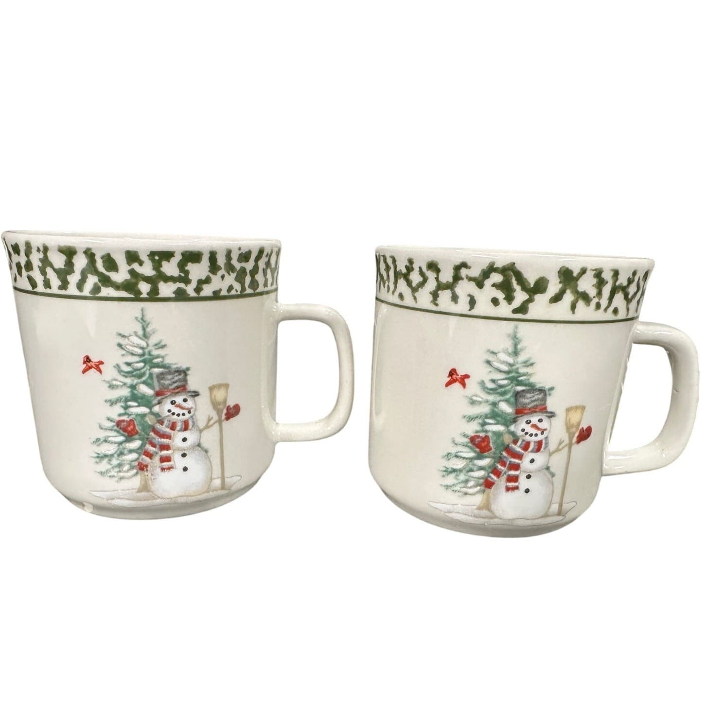 'We Can Build a Snowman' Stoneware 7-Pieces 4-Dinner Plates, 2-Mugs, 1 Bowl - Thumbnail 3