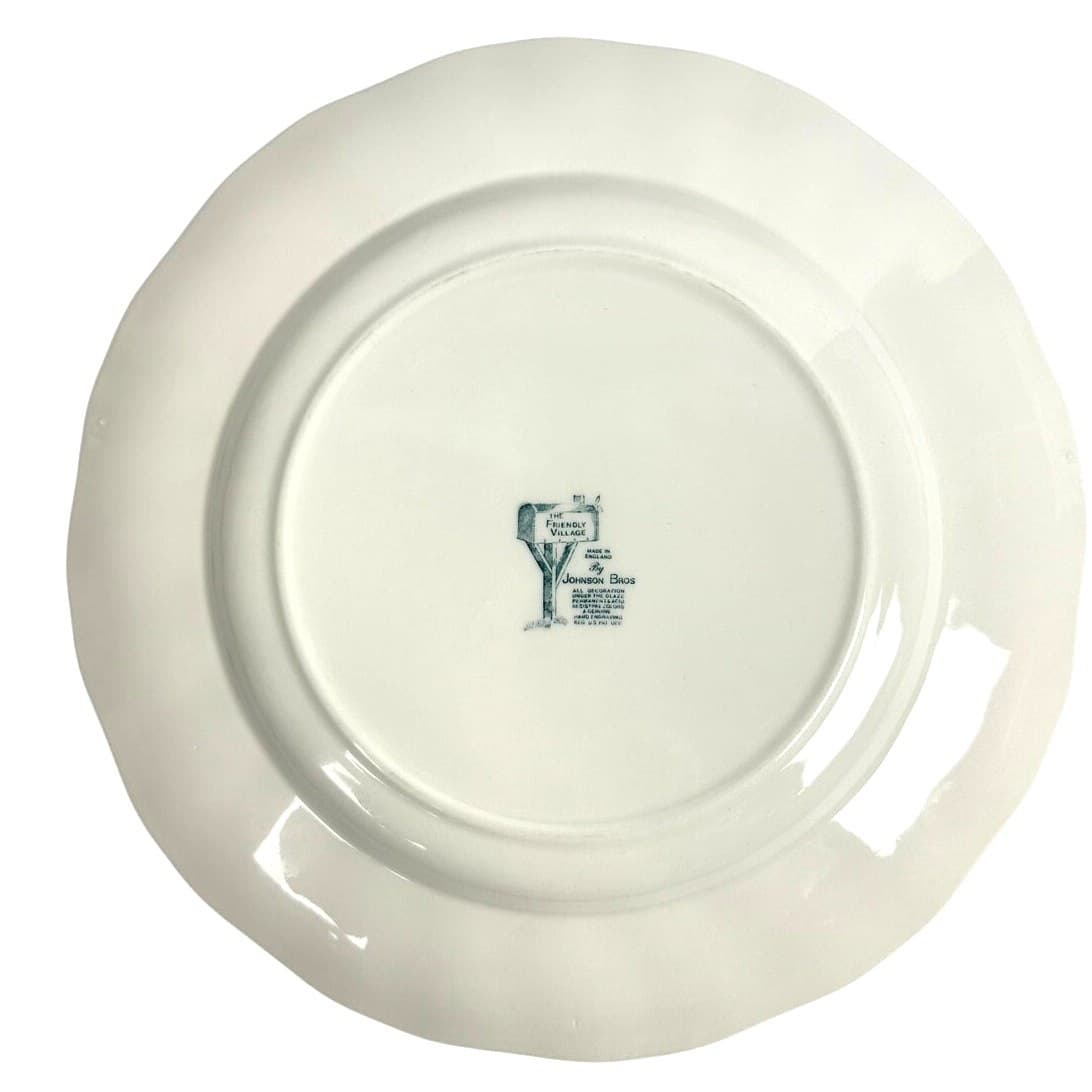Johnson Bros Friendly Village England Village Green 2002 Collector Dinner Plate - Thumbnail 7