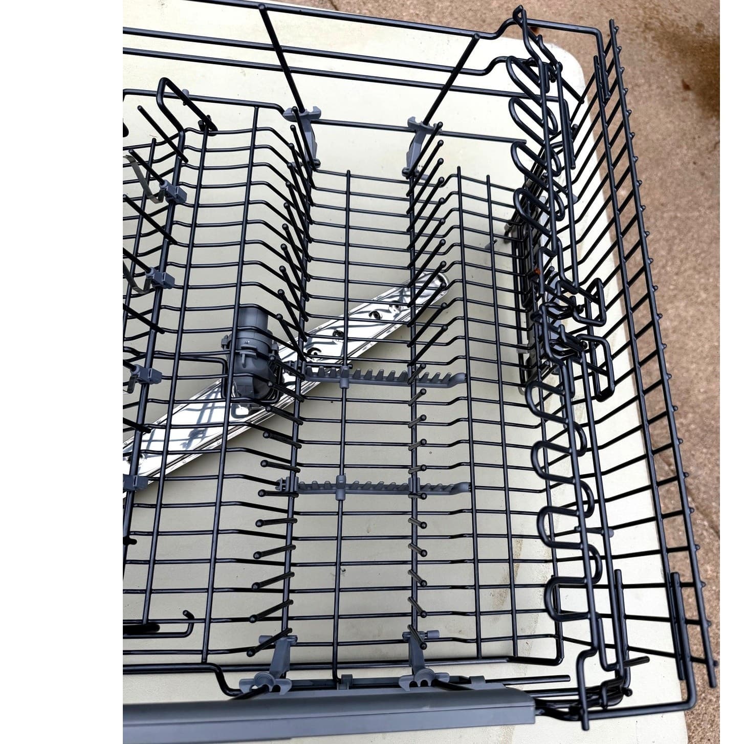 ASKO Dishwasher Upper Rack Assembly OEM DBI675THXXLS.U w/ Spray Tube - Thumbnail 6