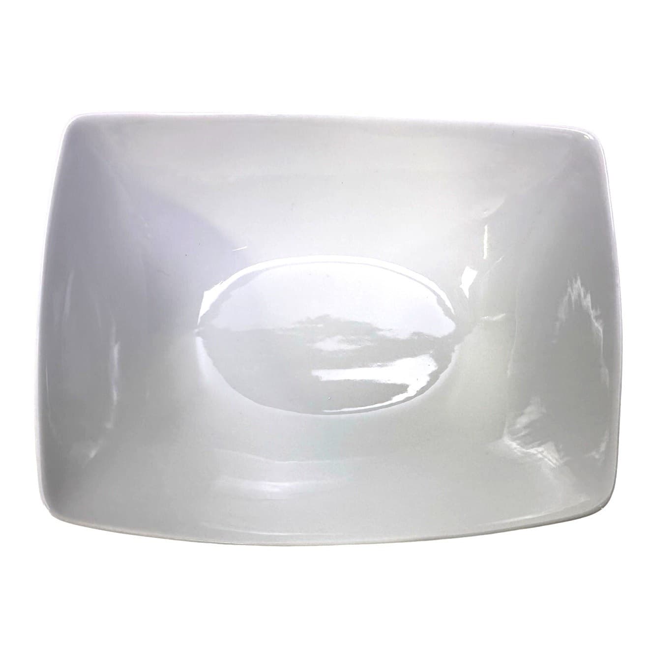 Fitz & Floyd Everyday White Large 11 x 8.5 Rectangular Porcelain Serving Bowl - Thumbnail 3