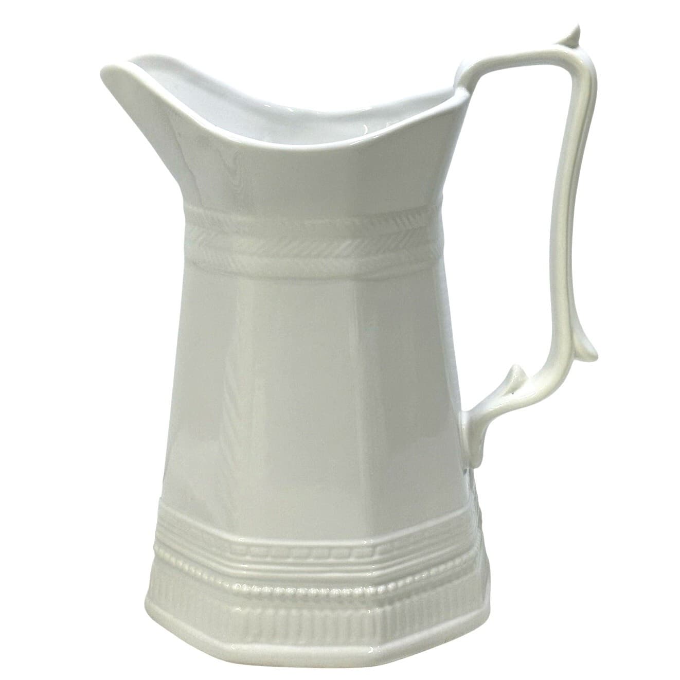 'Chantilly White Graphic' Studio Nova Embossed 9" Serving Pitcher