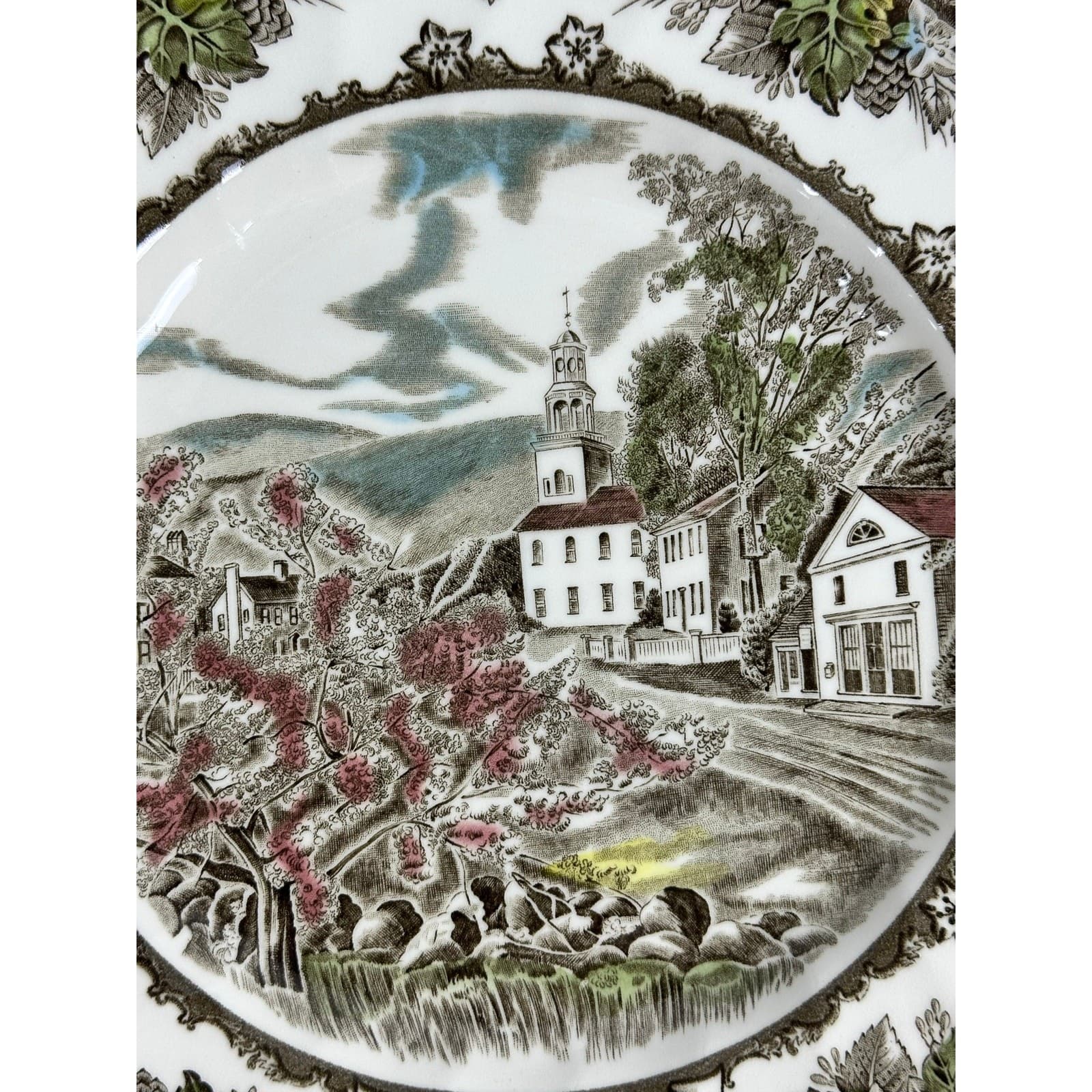 Johnson Bros Friendly Village England Village Green 2002 Collector Dinner Plate - Thumbnail 3