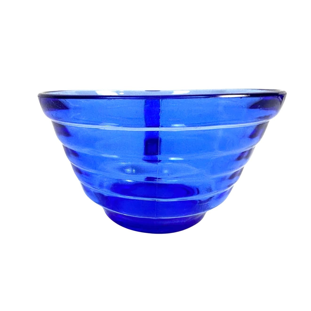 Hazel Atlas Aurora Cobalt Blue Vintage Depression Glass Coffee Cup - Thumbnail 4