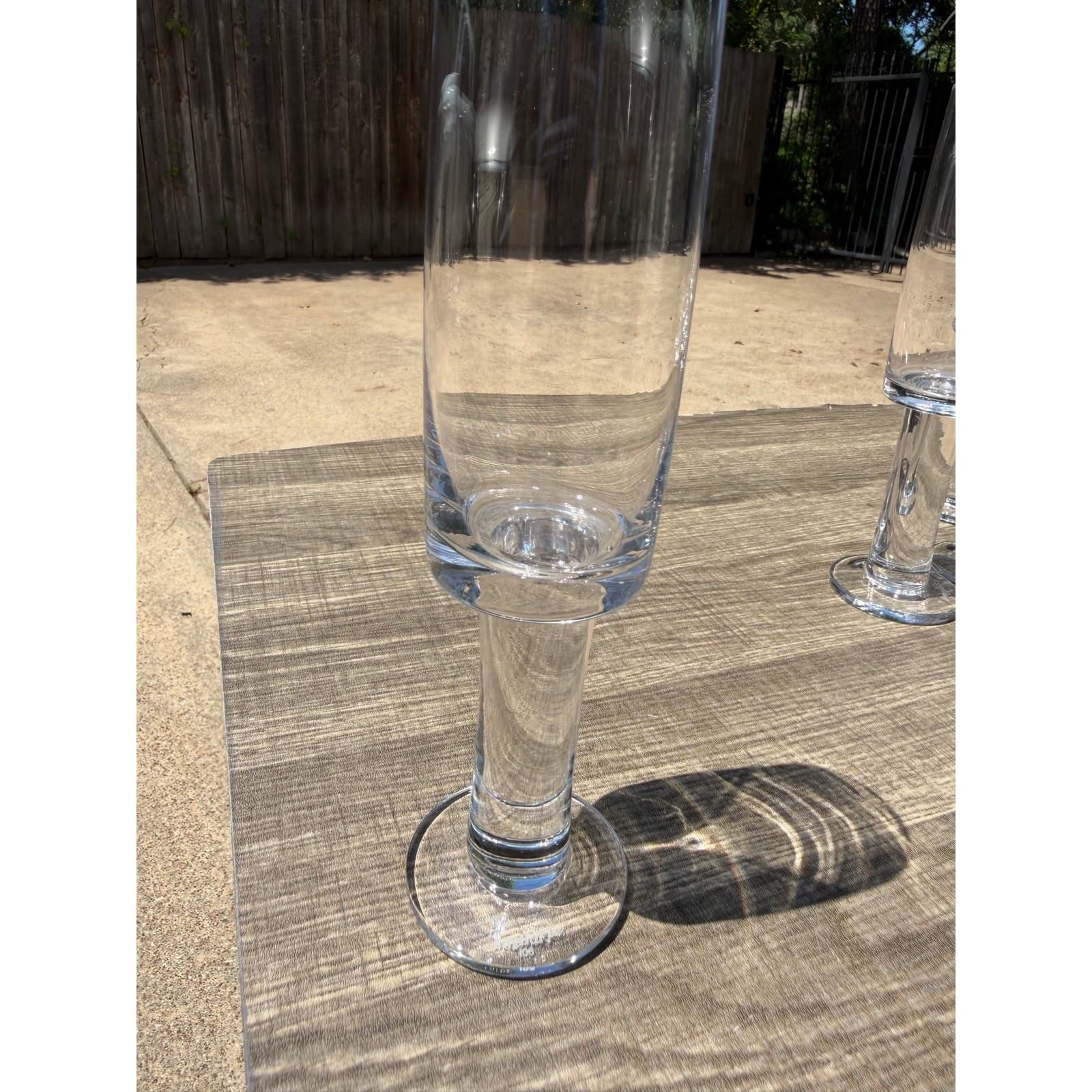 BergHOFF Modern Champagne Flutes Set 6 Clear Cylindrical Stemware Glasses - Thumbnail 7