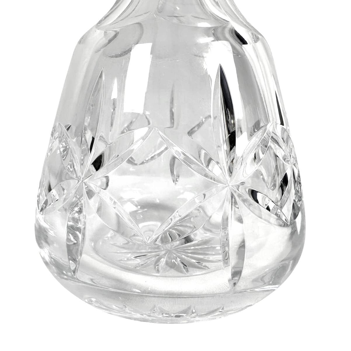 Heavy Clear Lead Crystal Decanter Ground Glass Stopper-Excellent! - Thumbnail 4