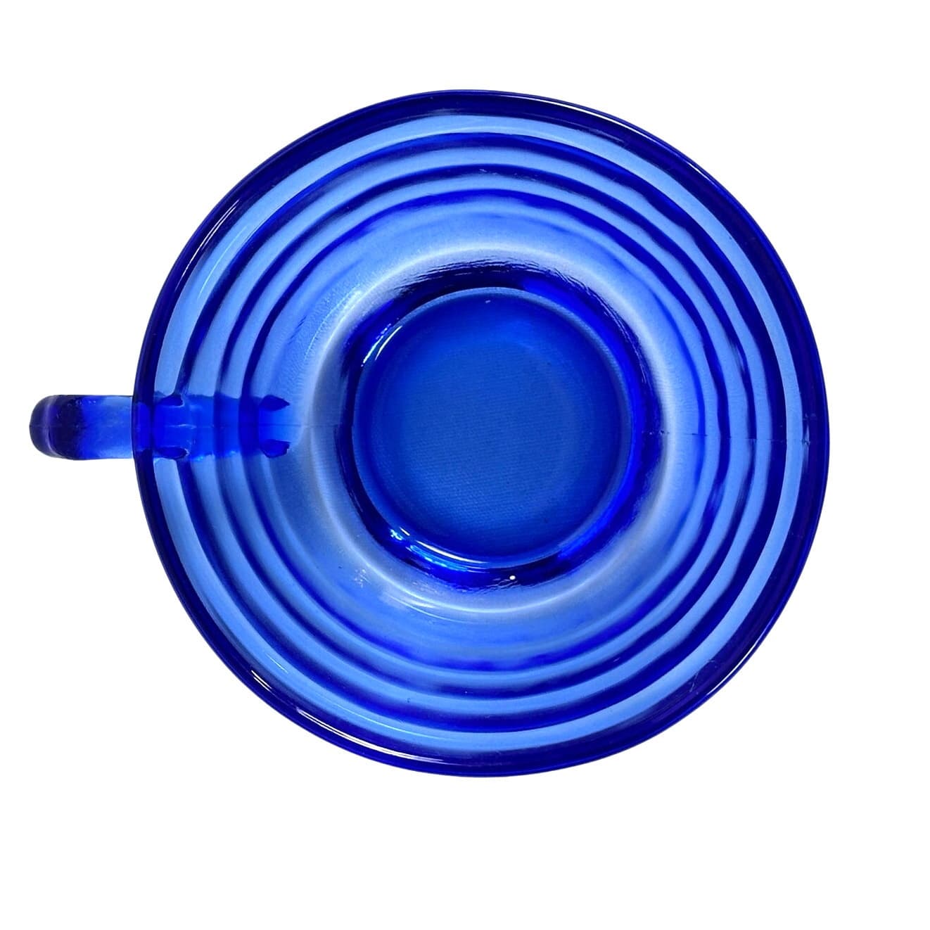 Hazel Atlas Aurora Cobalt Blue Vintage Depression Glass Coffee Cup - Thumbnail 5
