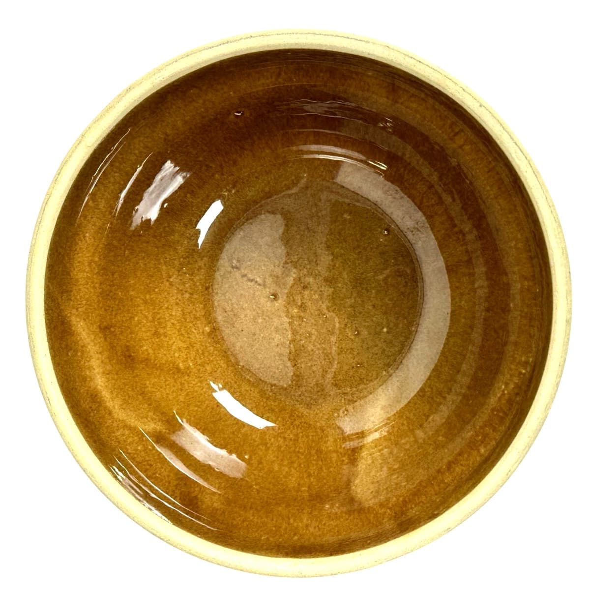 Mid 20th Century USA 9" Round Tureen Bowl Casserole w/Lid Brown Shingle Pattern - Thumbnail 3