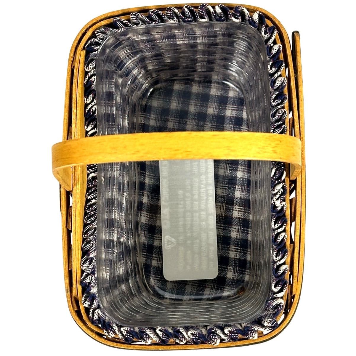 Longaberger 1996 J.W. Collection Miniature Market Basket & Plastic Protector - Thumbnail 7