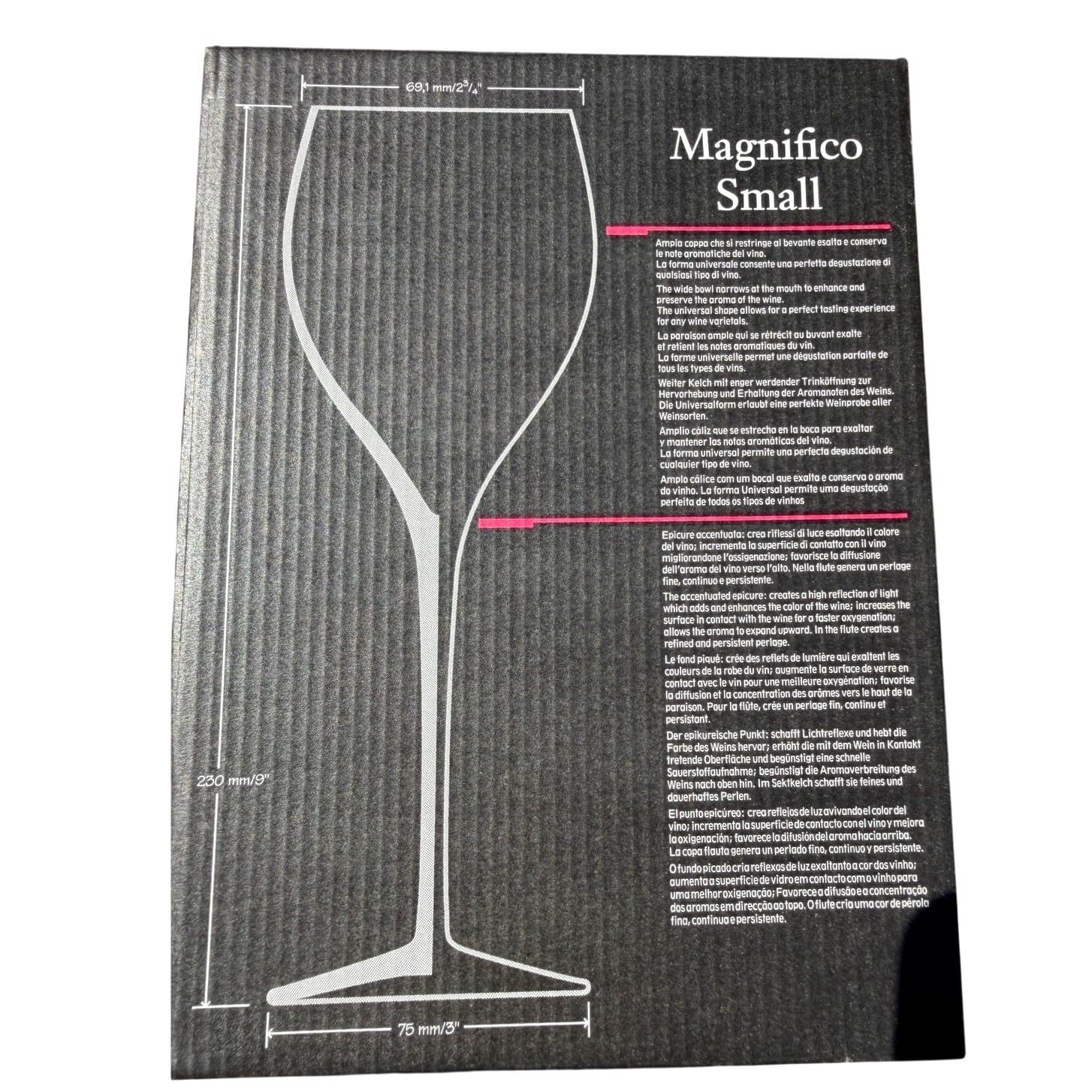 Luigi Bormioli Accademia Magnifico Small Wine Glasses Rotari Italy Set of 6 NIB - Thumbnail 13