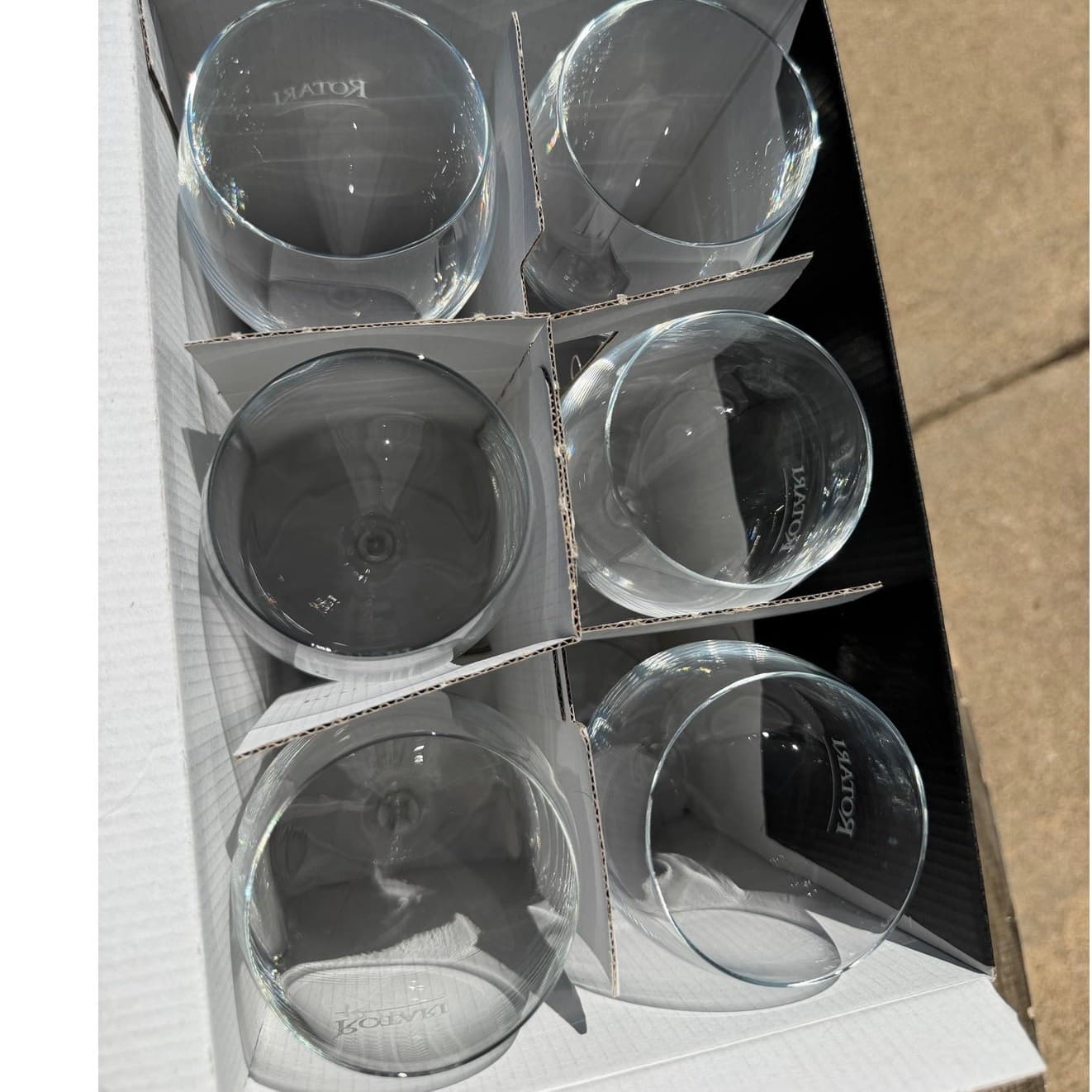Luigi Bormioli Accademia Magnifico Small Wine Glasses Rotari Italy Set of 6 NIB - Thumbnail 9