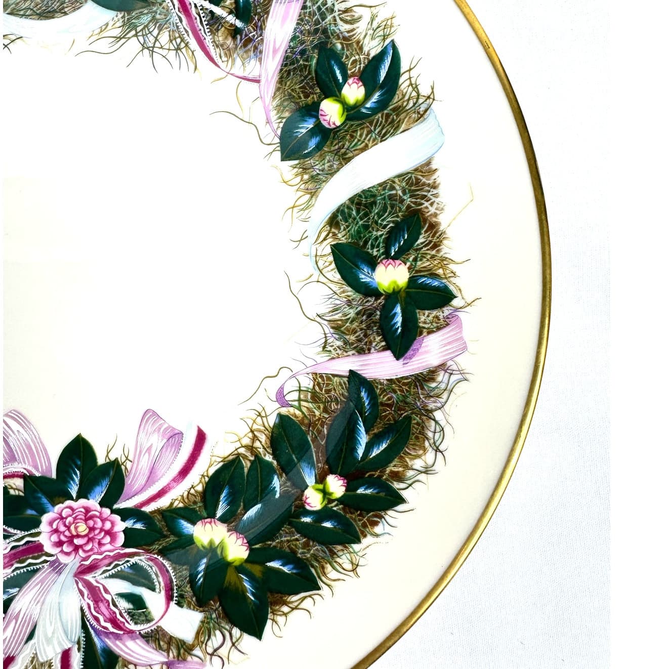 Lenox Limited Edition 1991 and 1992 Colonial Christmas Wreath Issue-Set of 2 - Thumbnail 9