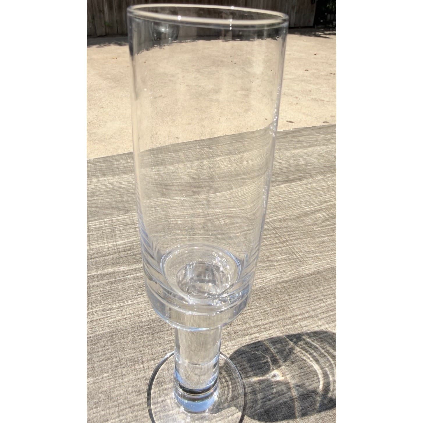 BergHOFF Modern Champagne Flutes Set 6 Clear Cylindrical Stemware Glasses - Thumbnail 2