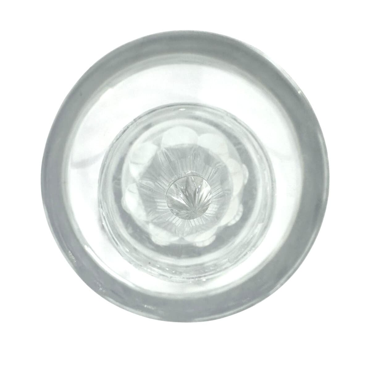 Heavy Clear Lead Crystal Decanter Ground Glass Stopper-Excellent! - Thumbnail 7