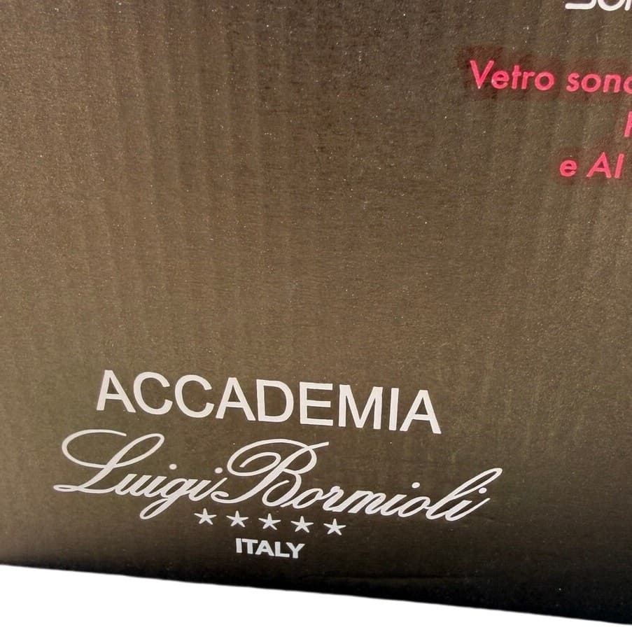 Luigi Bormioli Accademia Magnifico Small Wine Glasses Rotari Italy Set of 6 NIB - Thumbnail 7