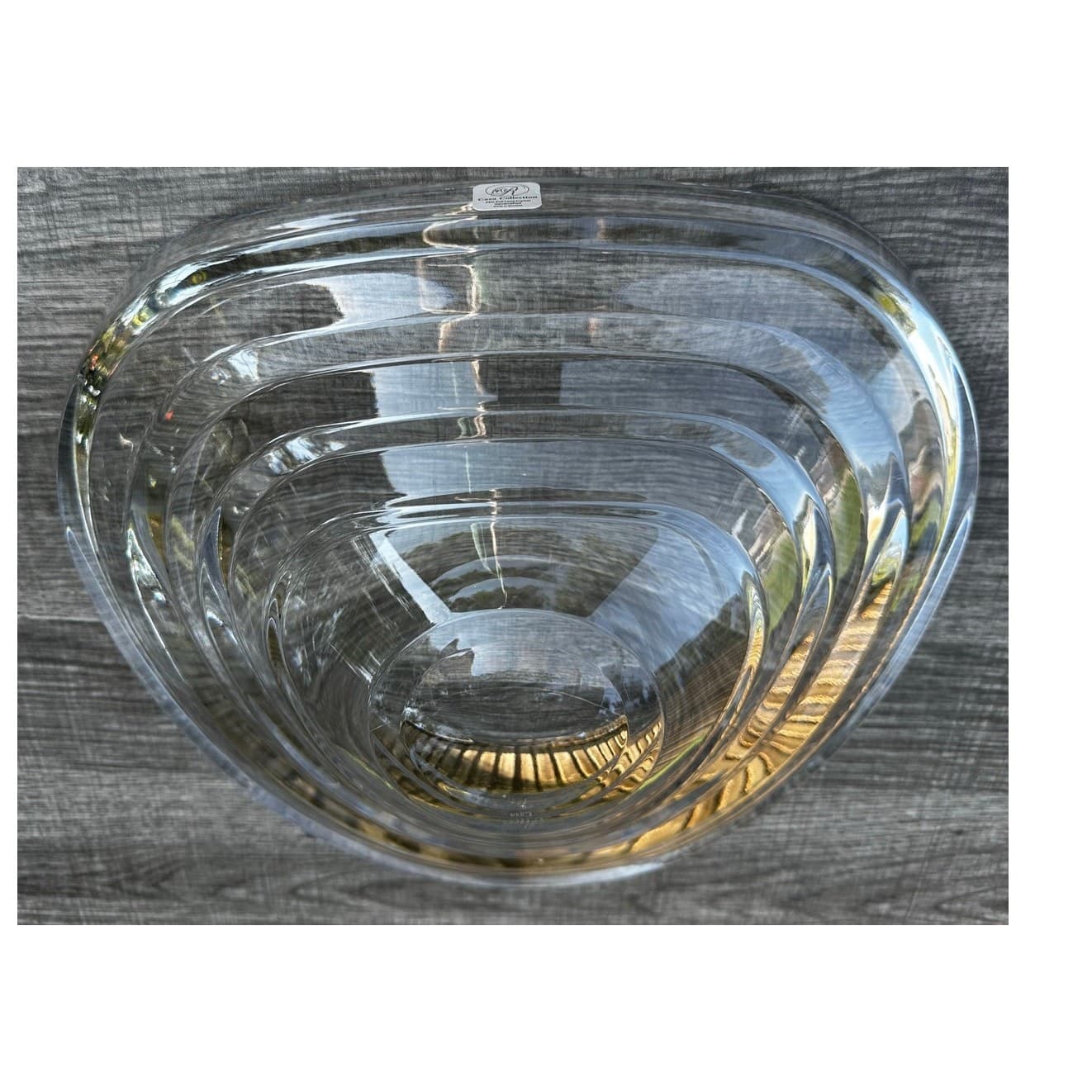Ricci Casa Collection Caprice Art Deco Modern 24% Lead Crystal Bowl-Slovenia - Thumbnail 11