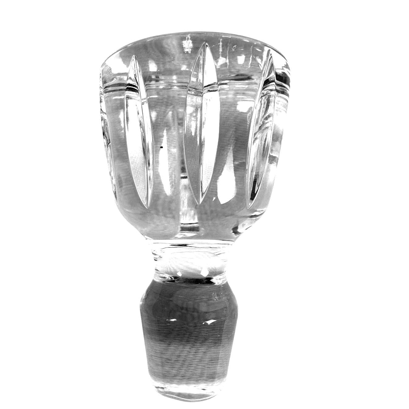 Heavy Clear Lead Crystal Decanter Ground Glass Stopper-Excellent! - Thumbnail 6