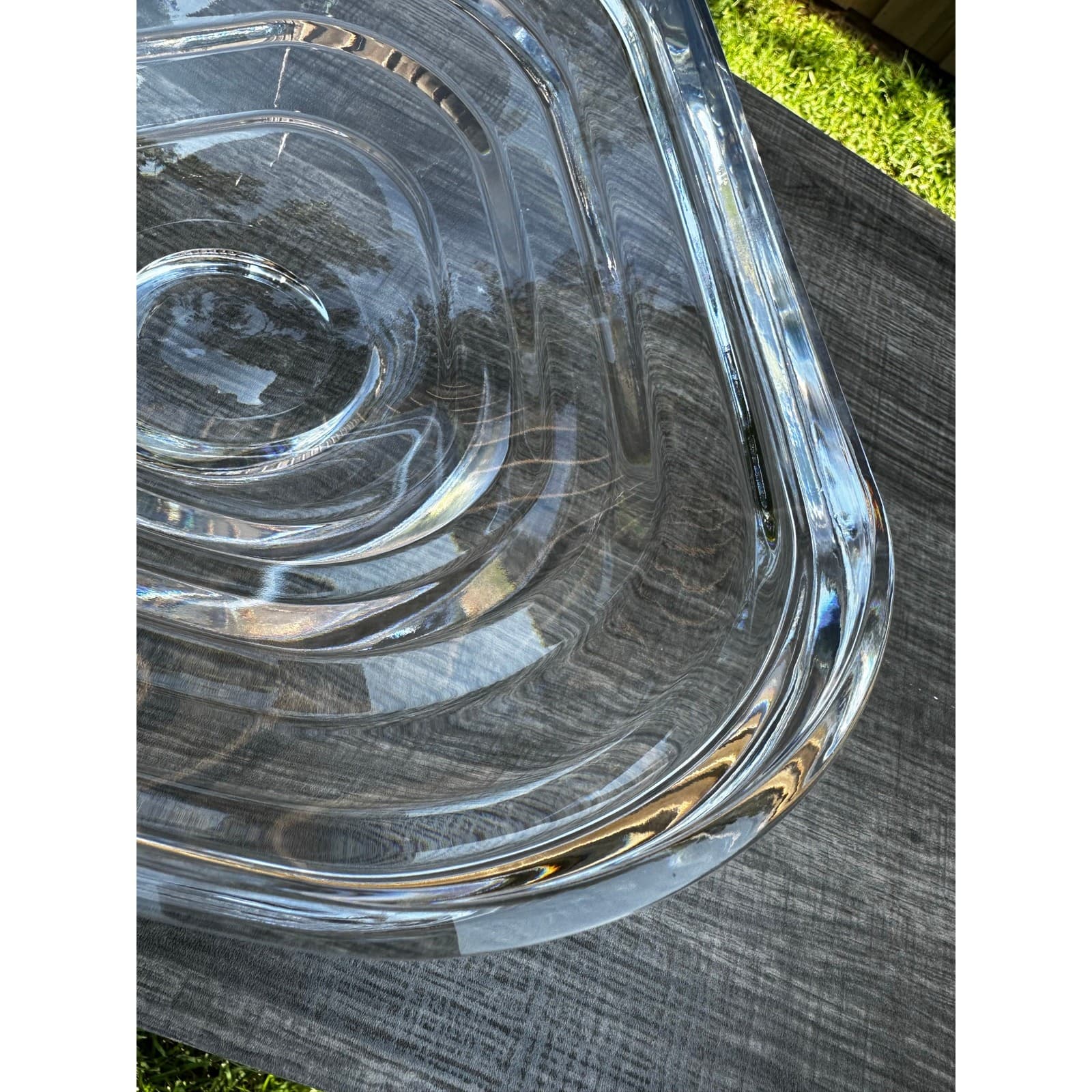 Ricci Casa Collection Caprice Art Deco Modern 24% Lead Crystal Bowl-Slovenia - Thumbnail 9