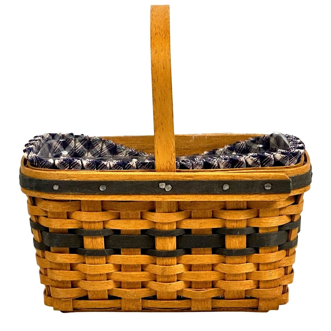 Longaberger 1996 J.W. Collection Miniature Market Basket & Plastic Protector - Thumbnail 5