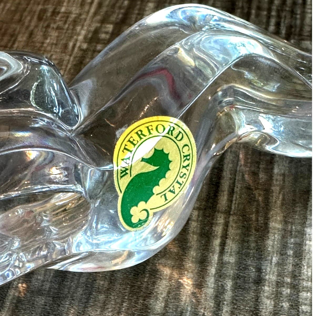 Waterford Crystal Cherub with Lute Reclining Angel Figurine Sculpture - Thumbnail 5
