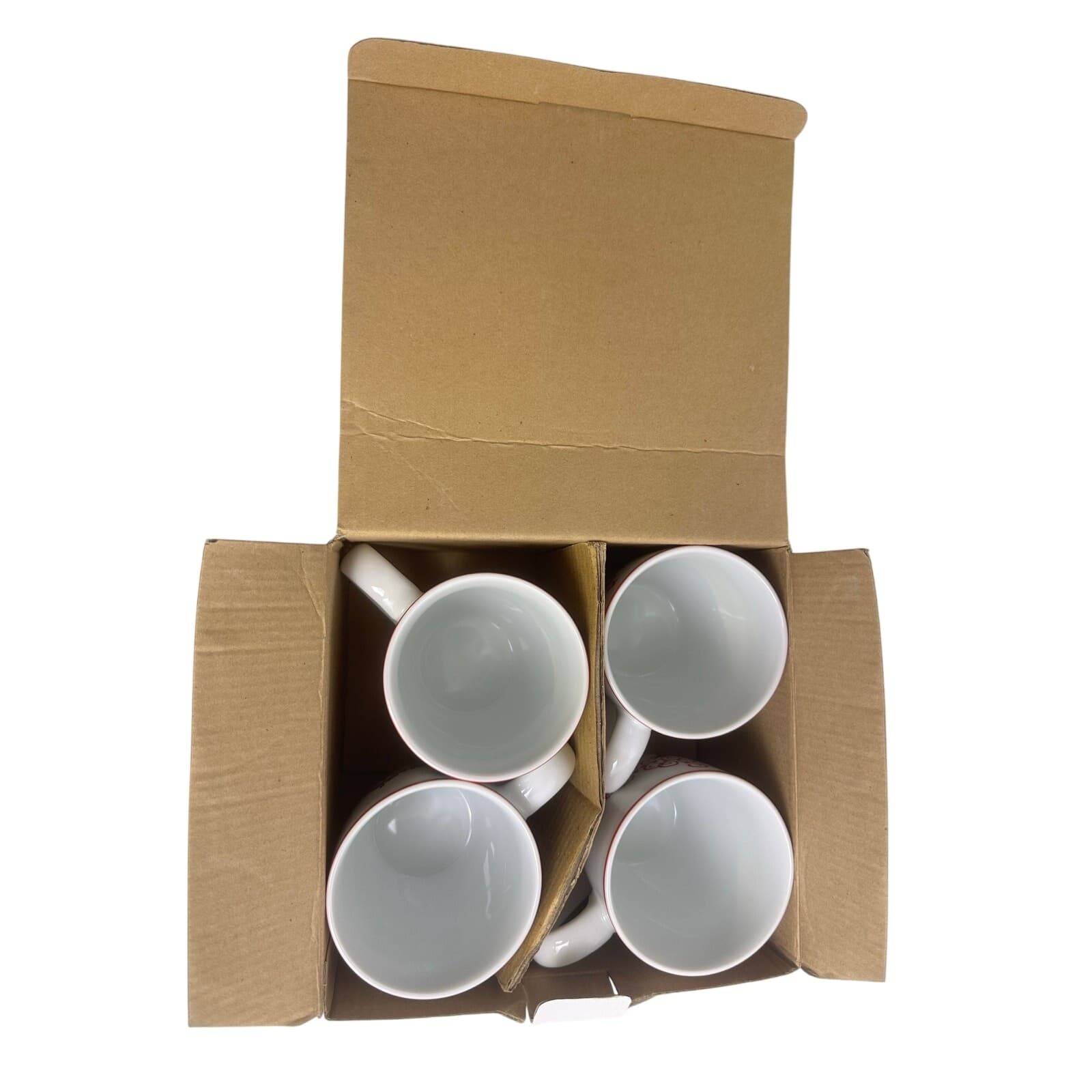 Noble Excellence Contempo Christmas Collection Porcelain Coffee Tea Mugs-Set 4 - Thumbnail 11